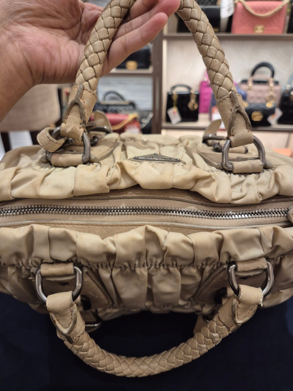 Prada Gaufree Ivory