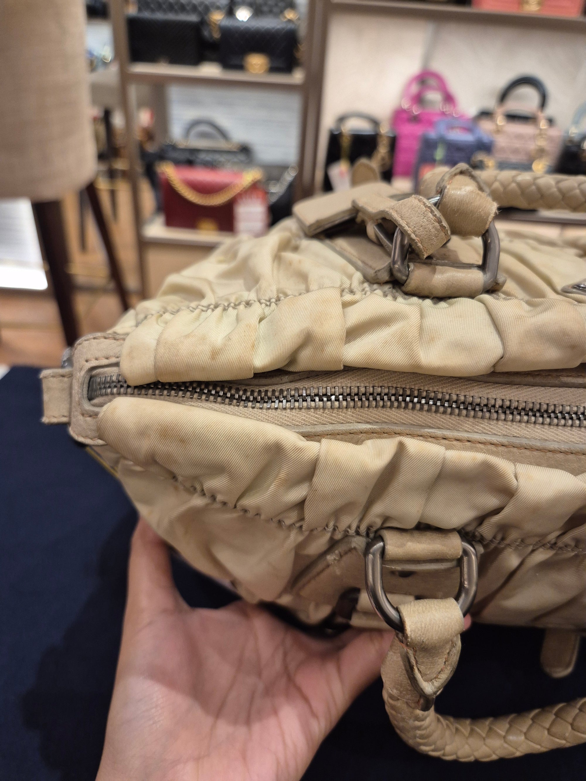 Prada Gaufree Ivory
