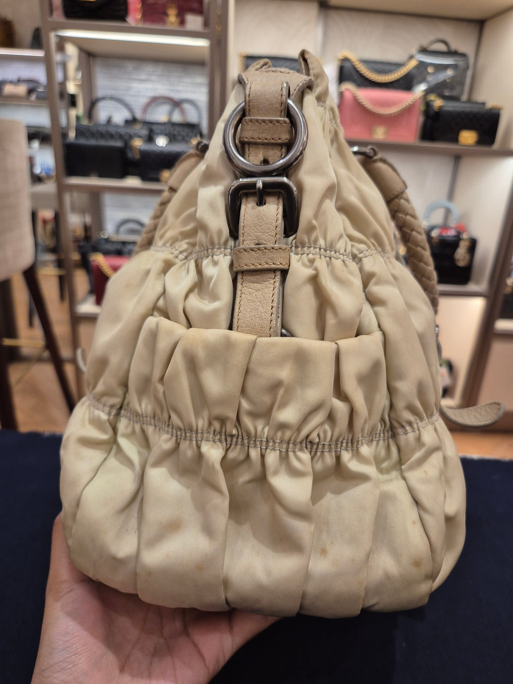 Prada Gaufree Ivory