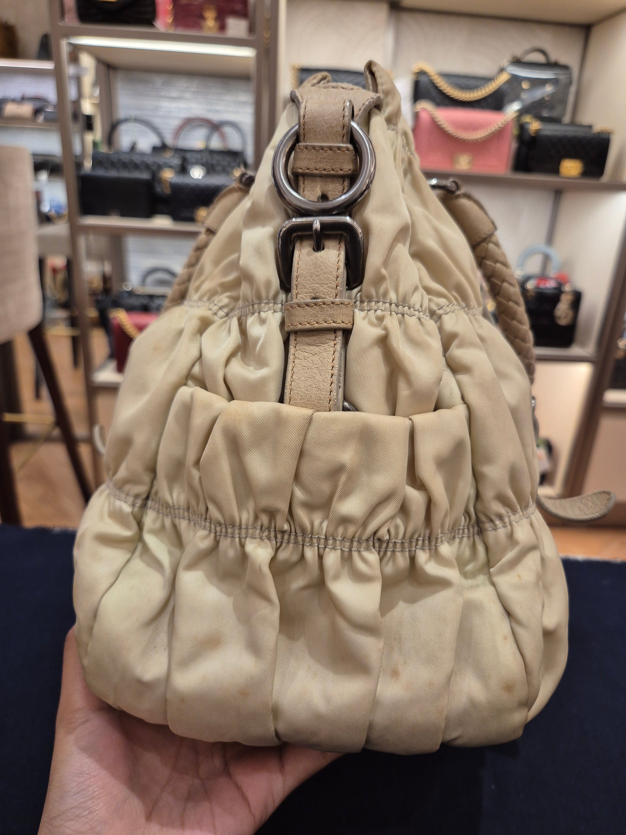 Prada Gaufree Ivory