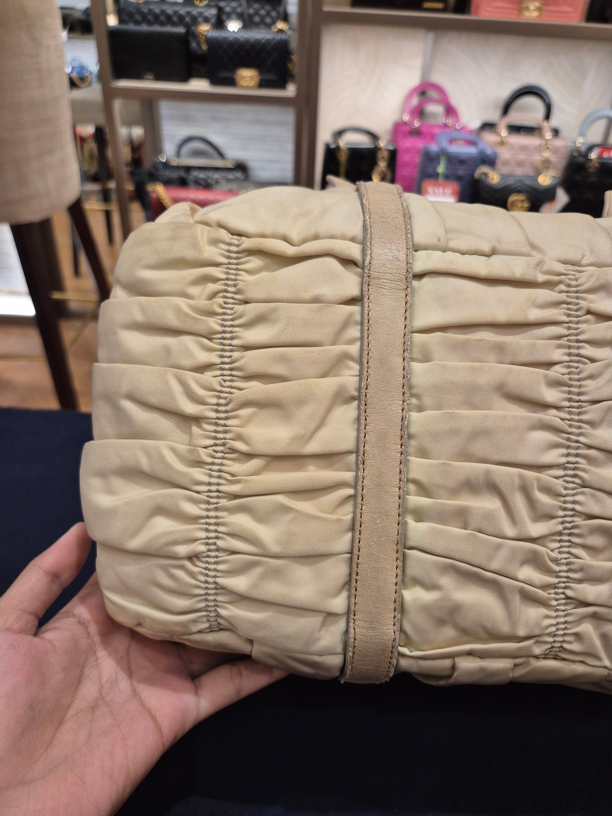 Prada Gaufree Ivory