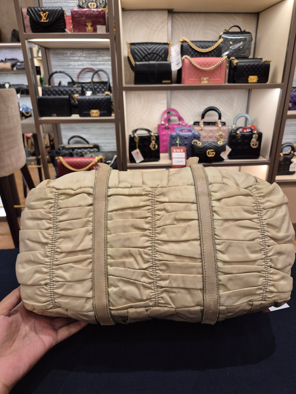 Prada Gaufree Ivory