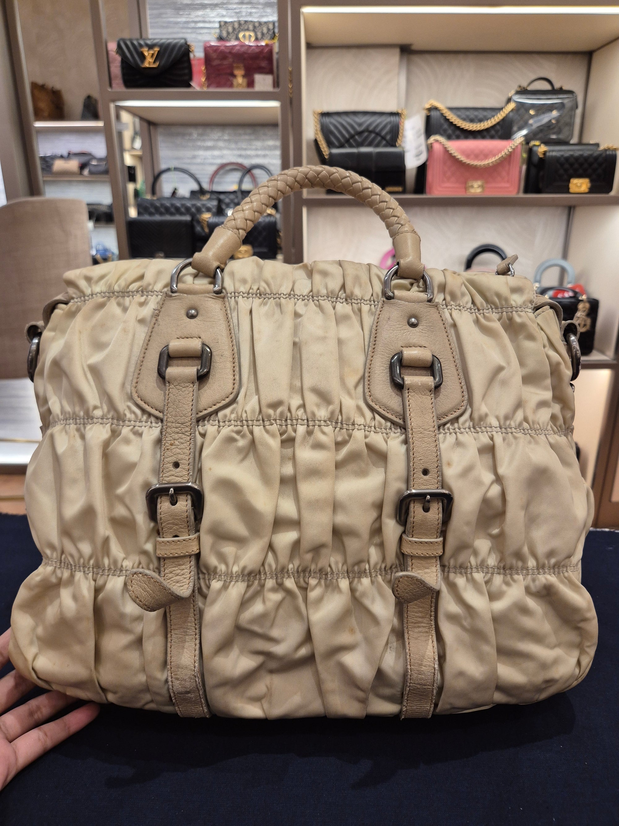Prada Gaufree Ivory
