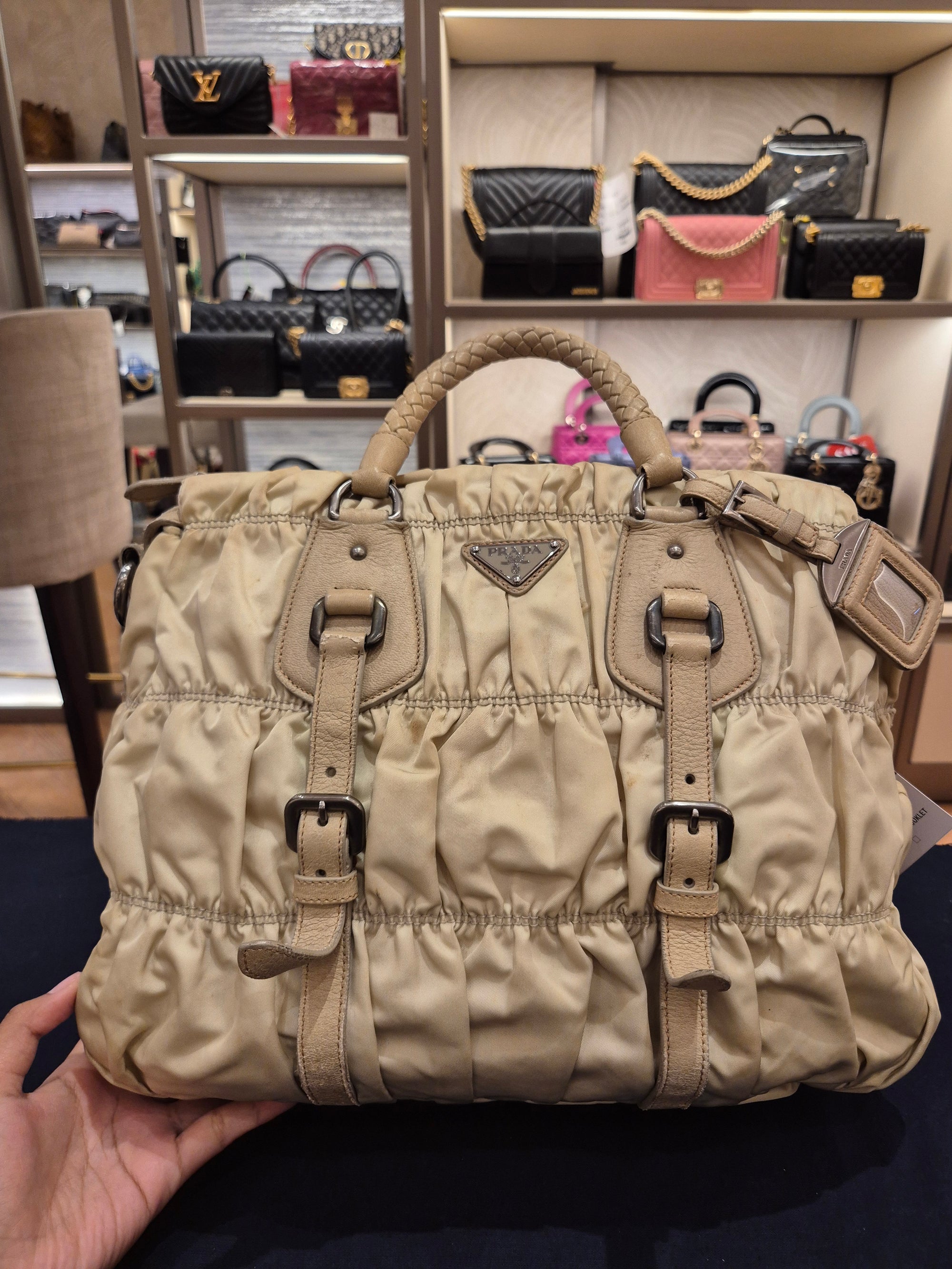 Prada Gaufree Ivory