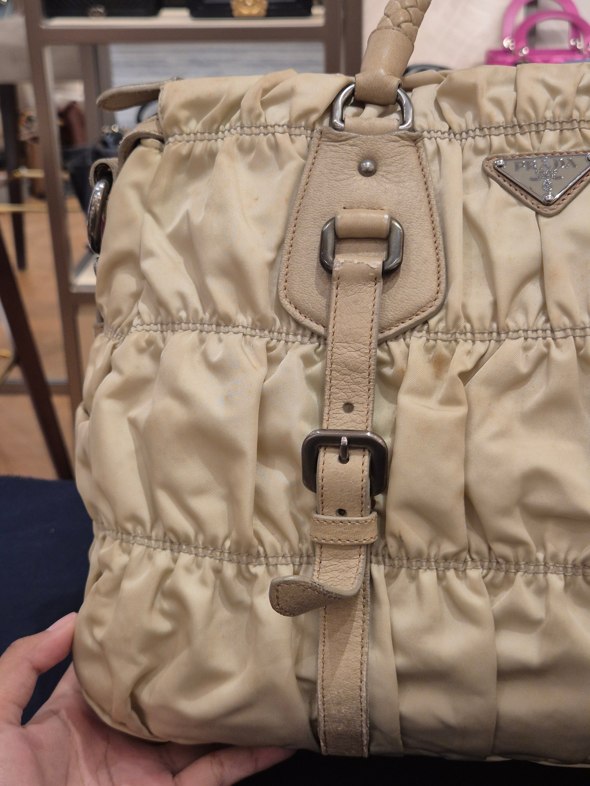 Prada Gaufree Ivory