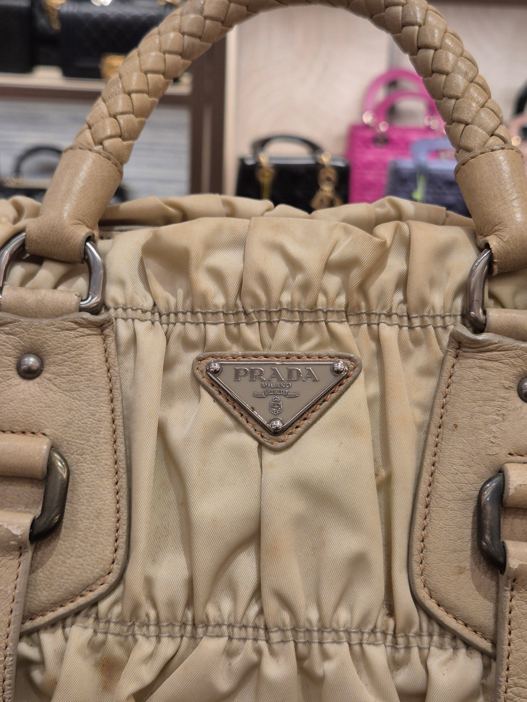 Prada Gaufree Ivory