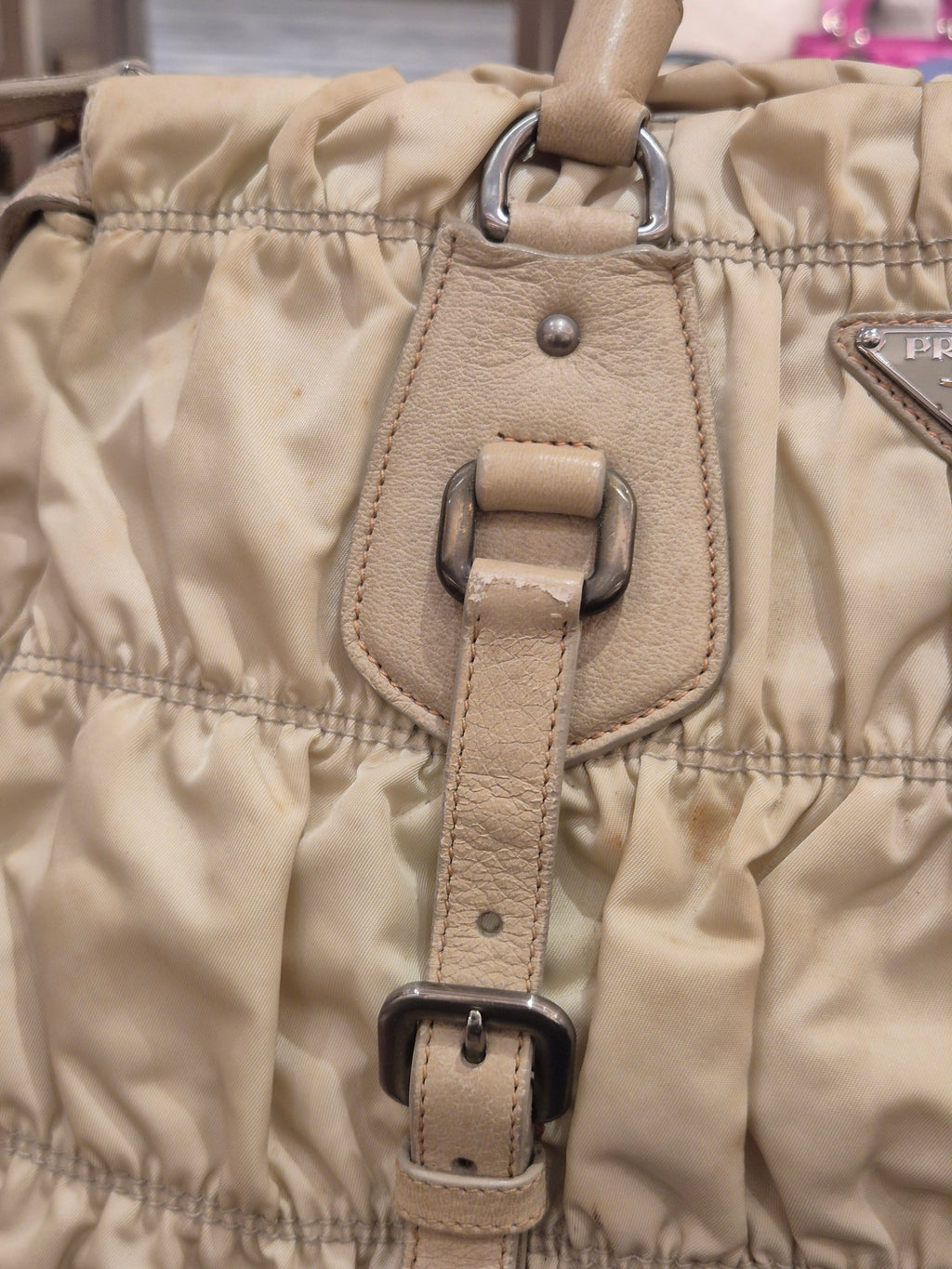 Prada Gaufree Ivory
