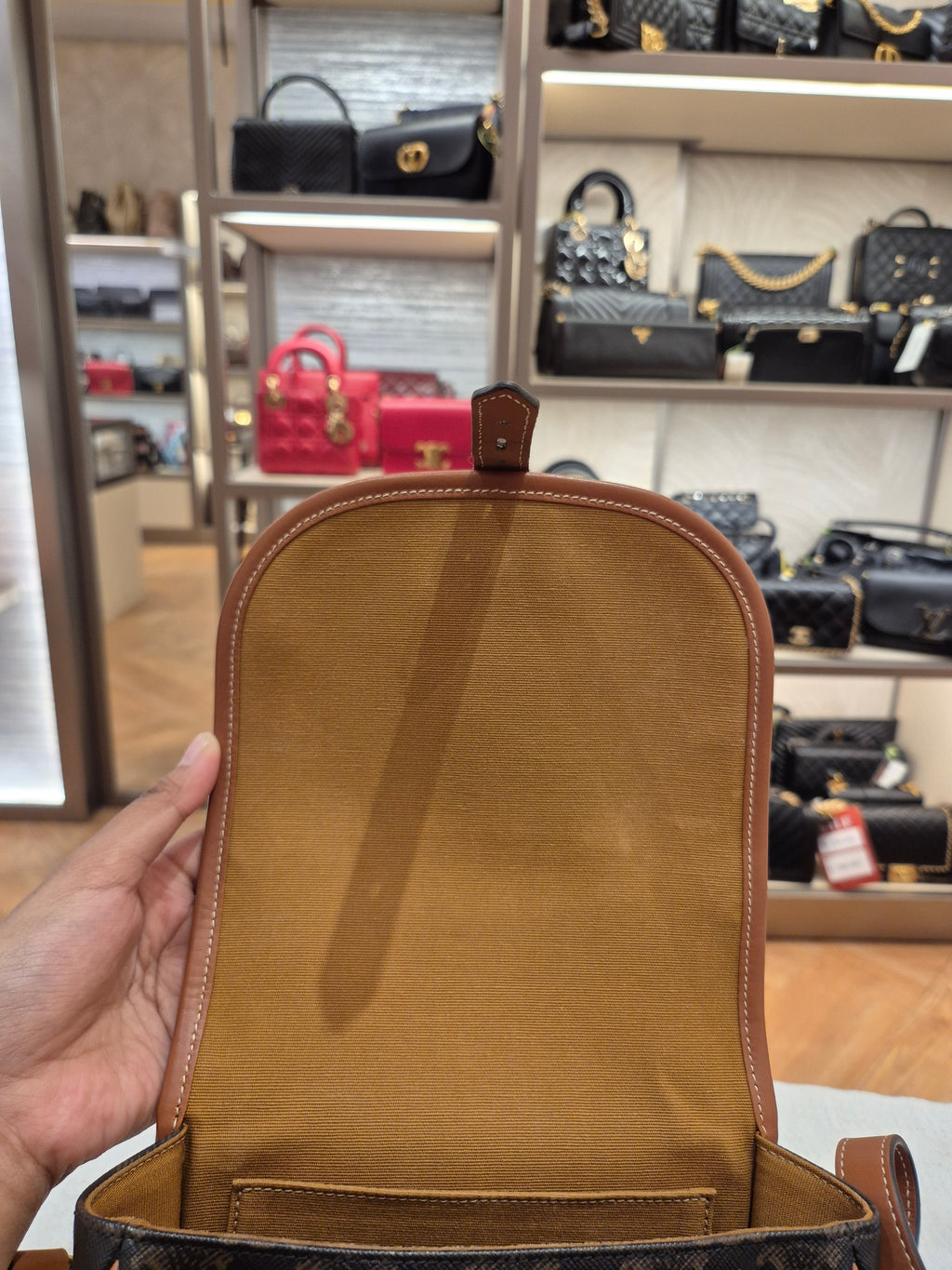 Celine Folco Triomph Tan