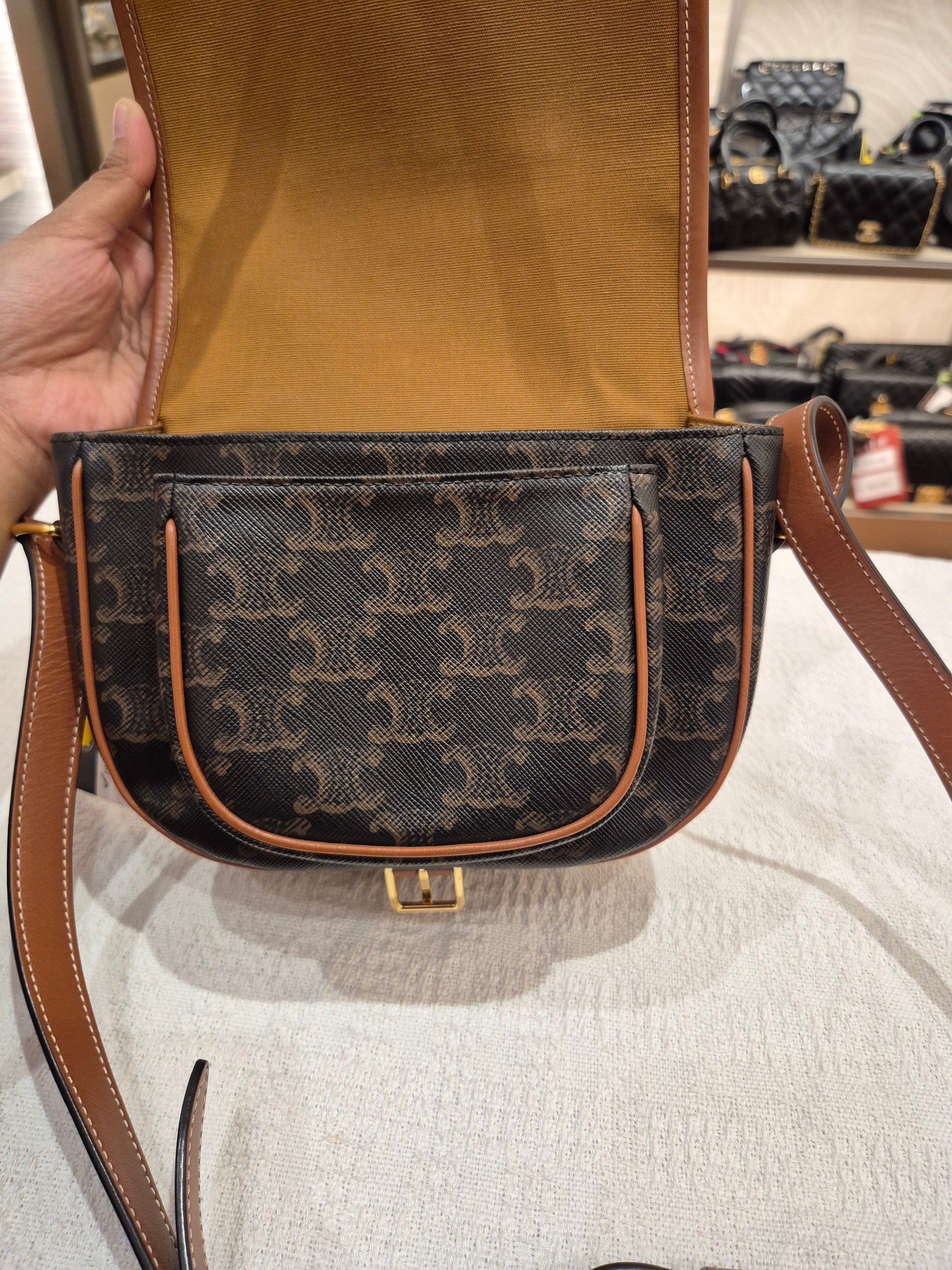 Celine Folco Triomph Tan