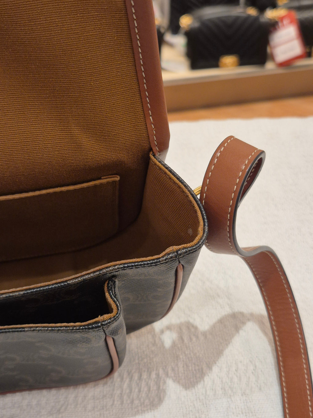 Celine Folco Triomph Tan