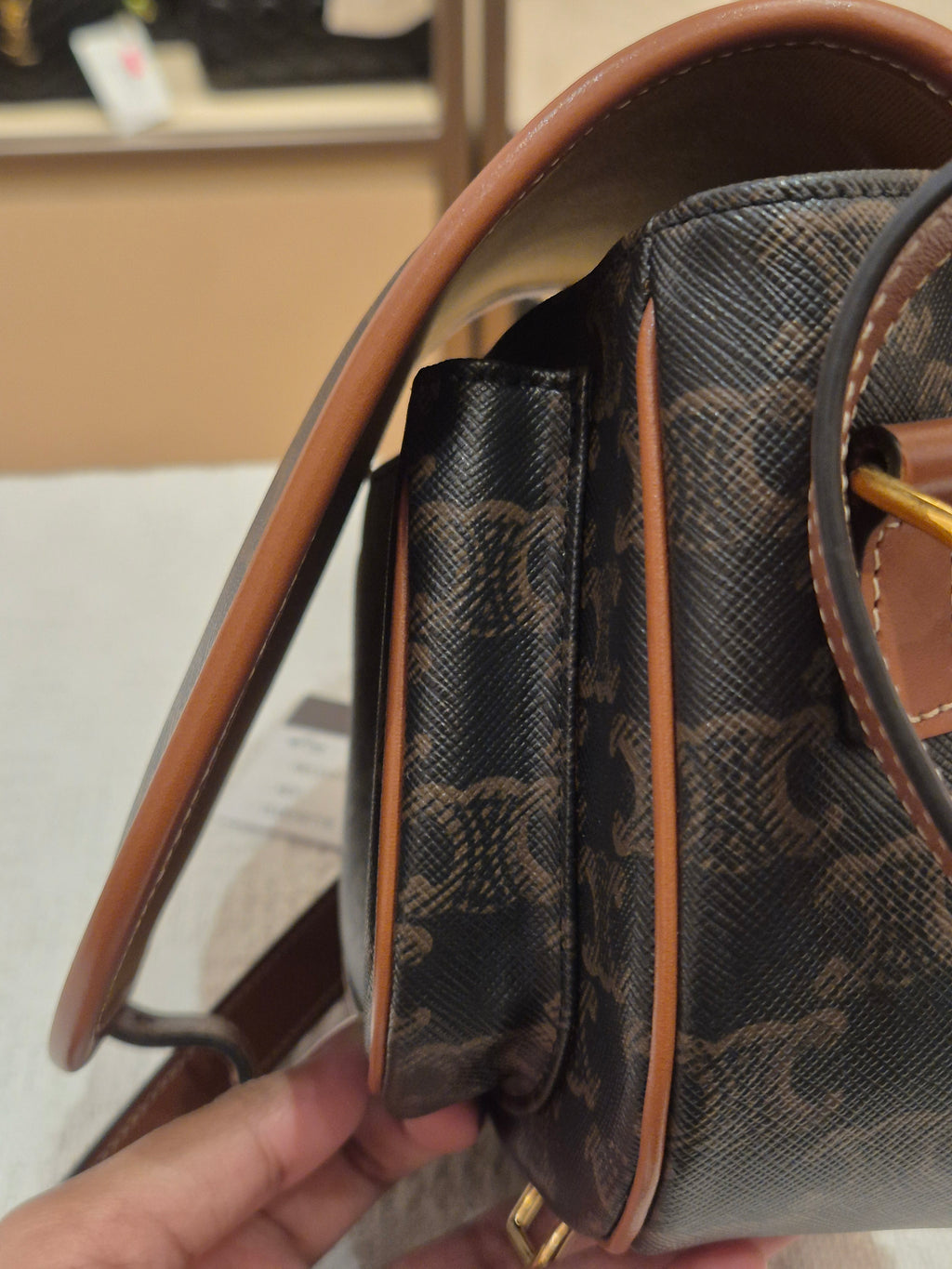 Celine Folco Triomph Tan