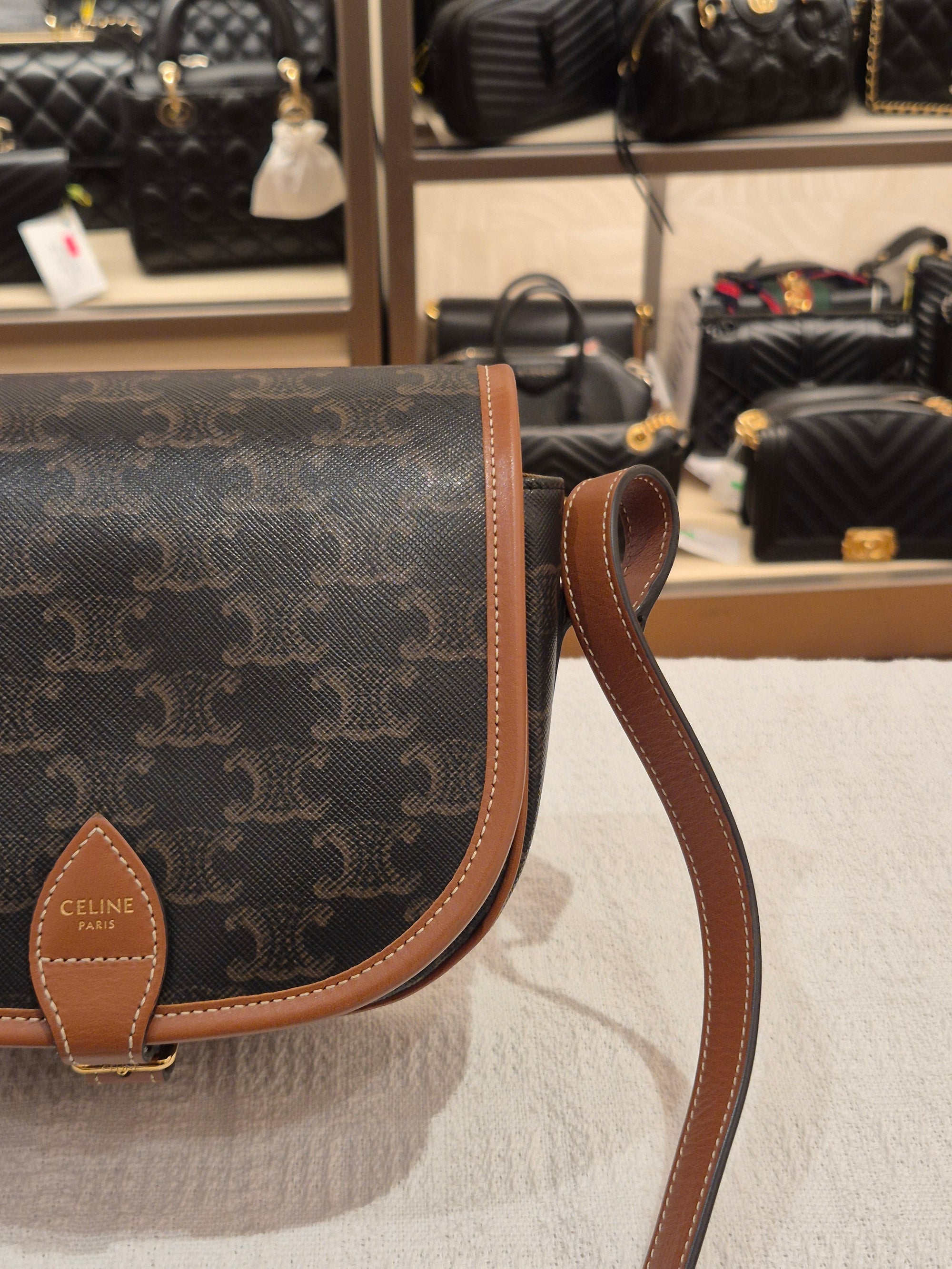 Celine Folco Triomph Tan