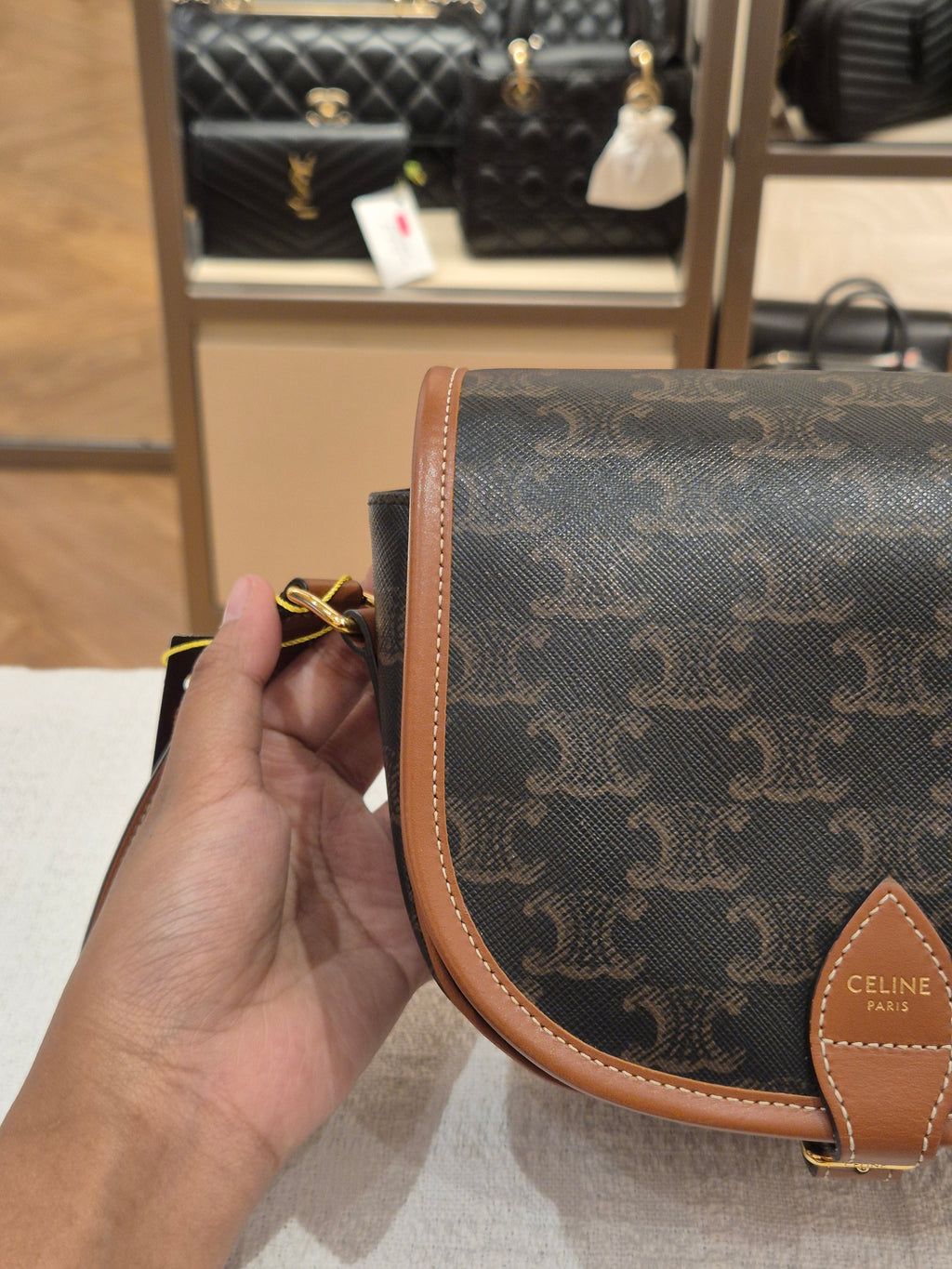 Celine Folco Triomph Tan