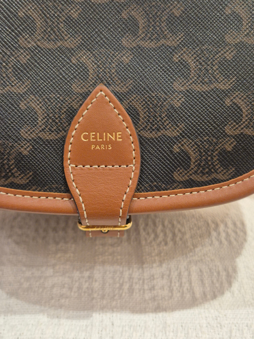 Celine Folco Triomph Tan