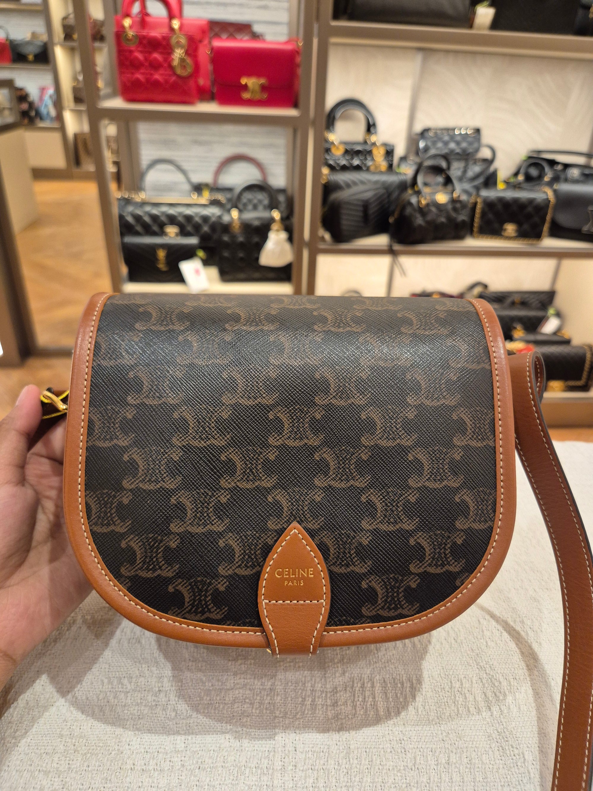 Celine Folco Triomph Tan