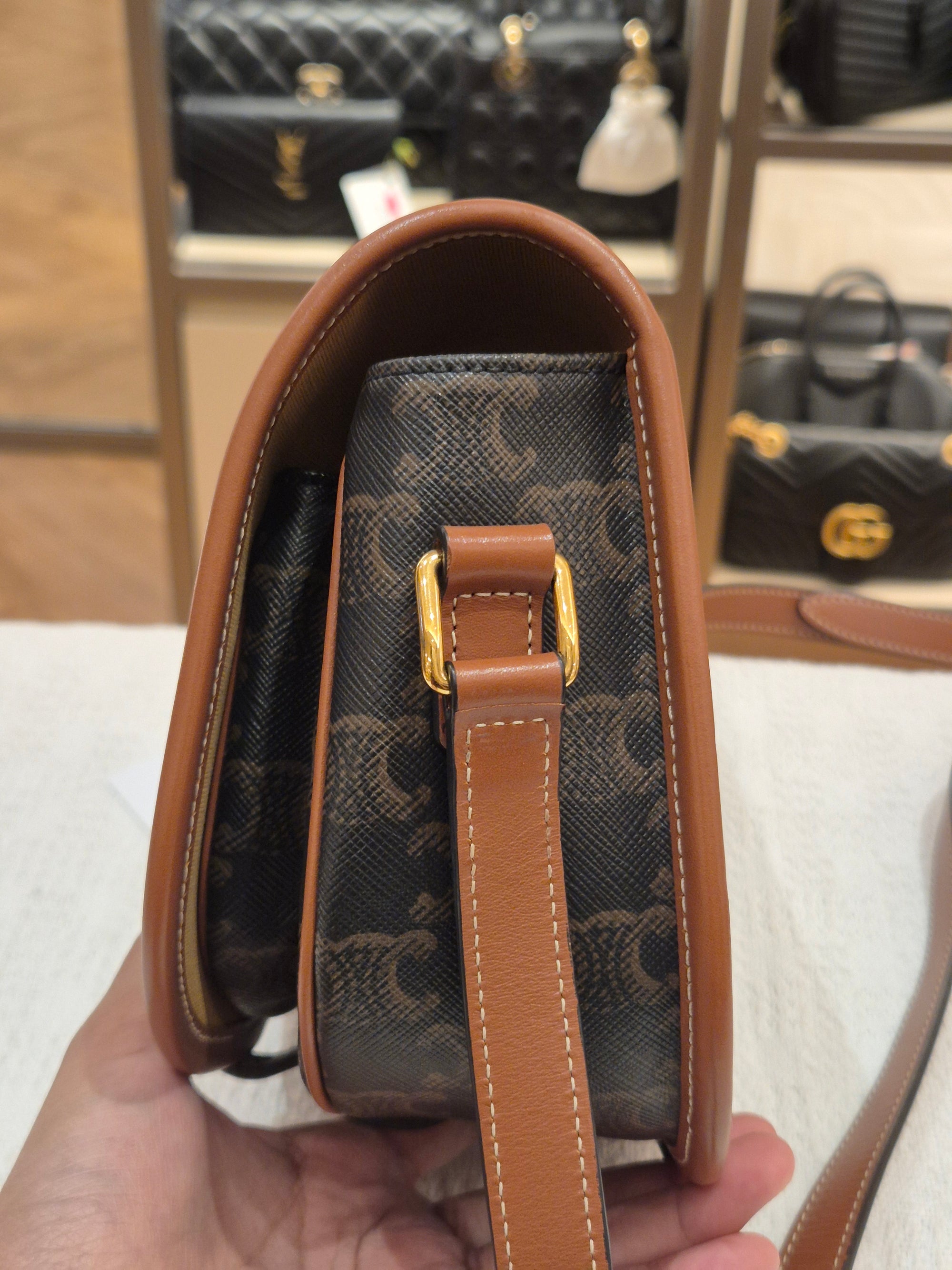 Celine Folco Triomph Tan