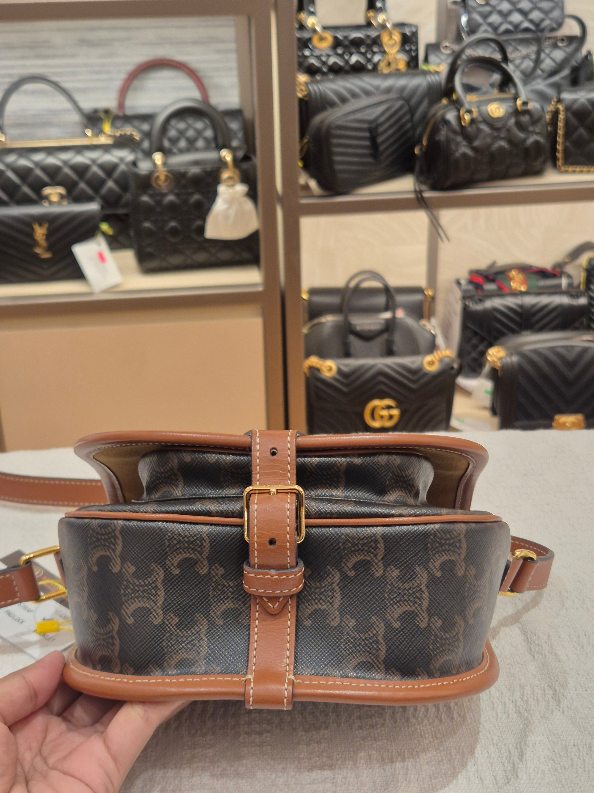 Celine Folco Triomph Tan