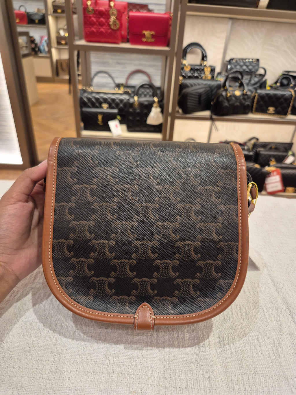 Celine Folco Triomph Tan