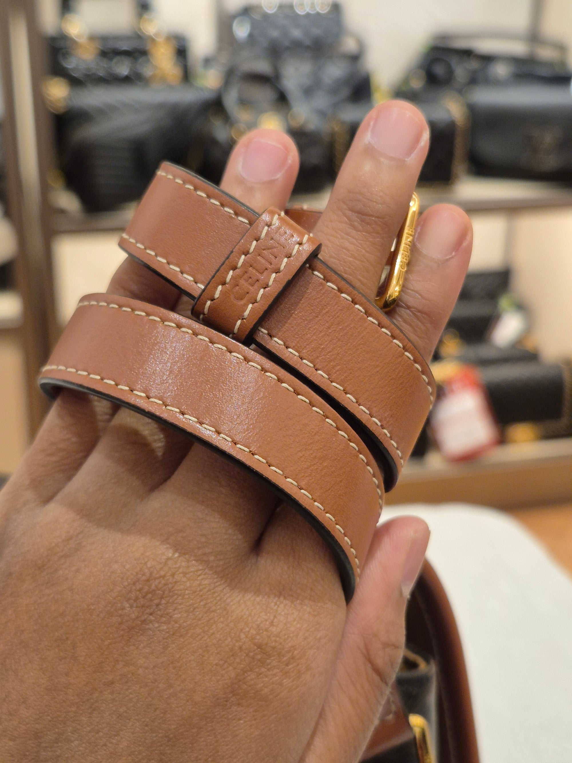 Celine Folco Triomph Tan