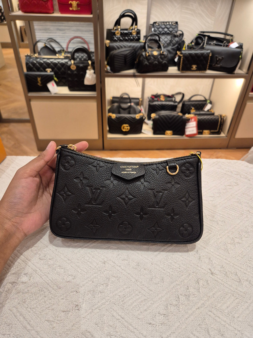 Louis Vuitton Easy Poch on Strap Emp Black
