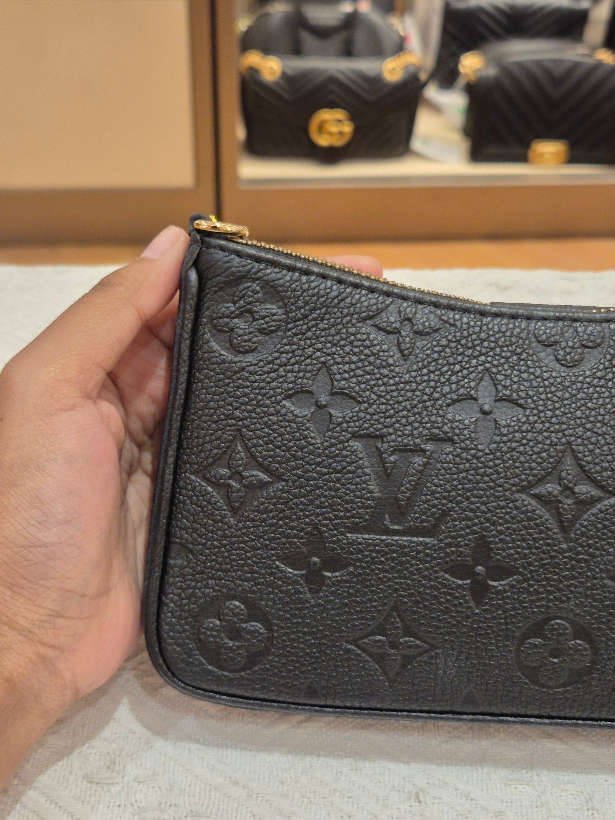 Louis Vuitton Easy Poch on Strap Emp Black