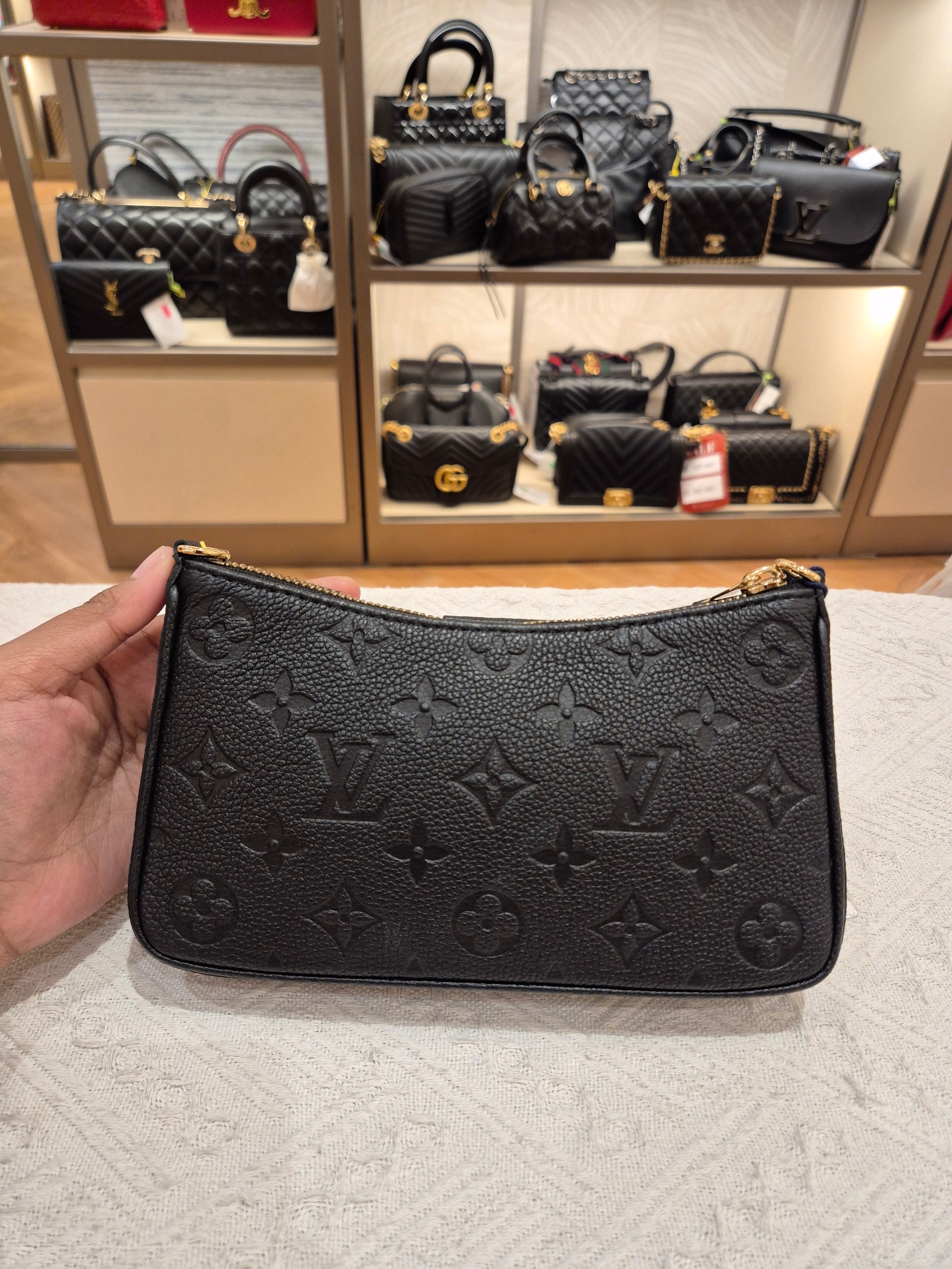 Louis Vuitton Easy Poch on Strap Emp Black