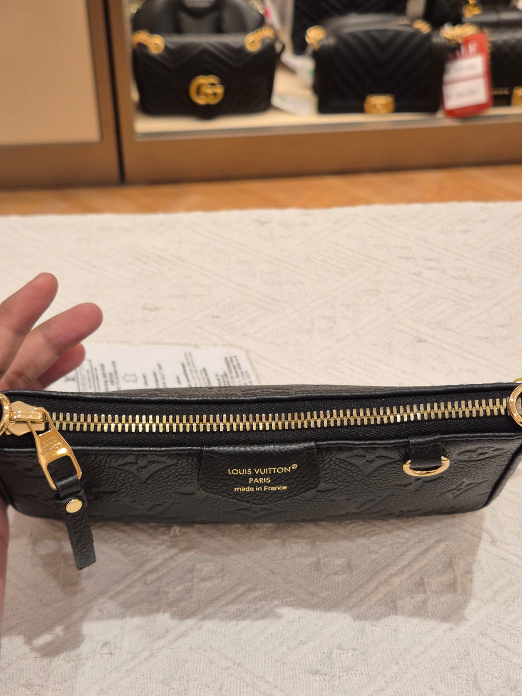 Louis Vuitton Easy Poch on Strap Emp Black