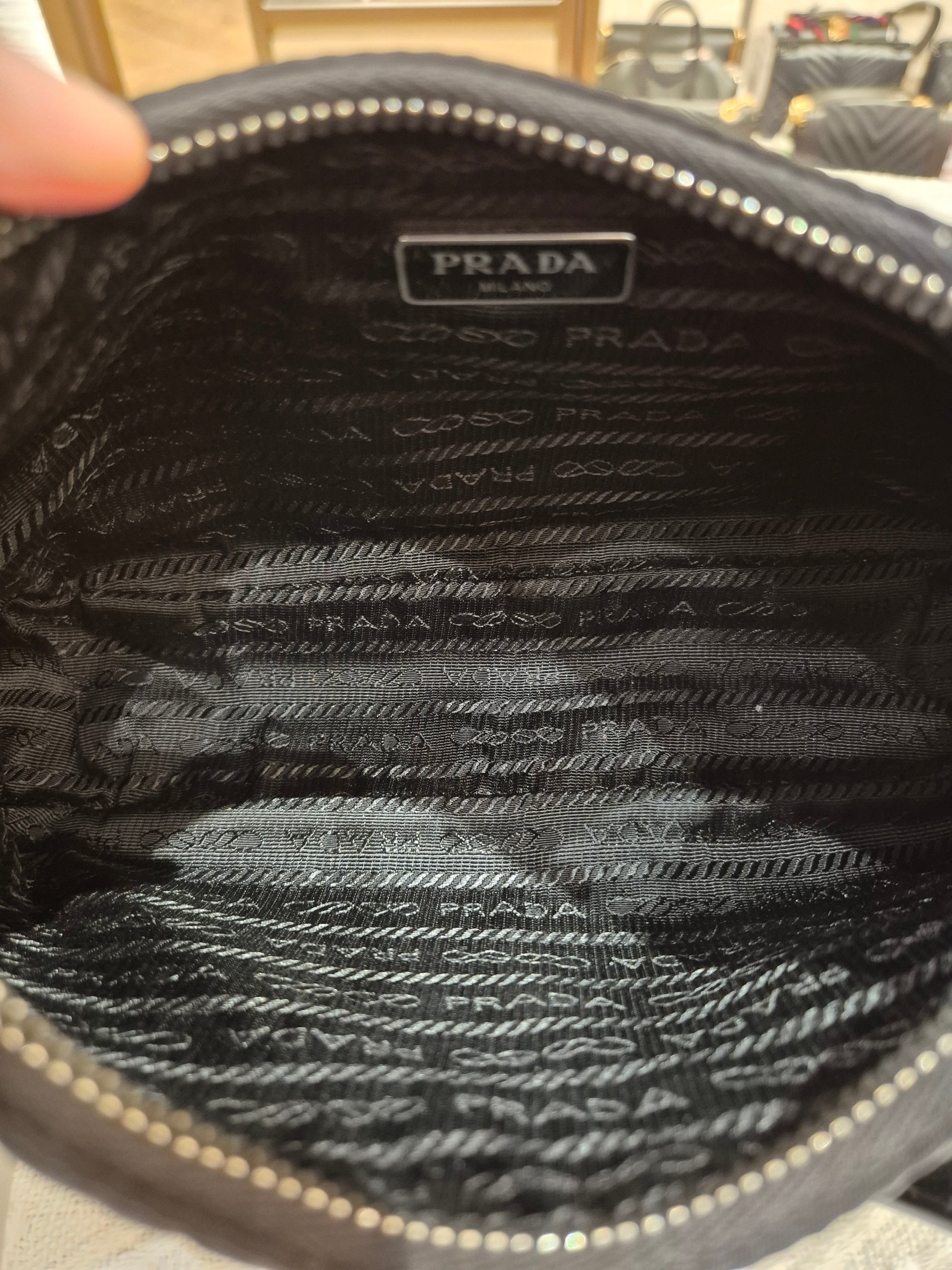 Prada Multi Pochette Re-Edition Nylon Black