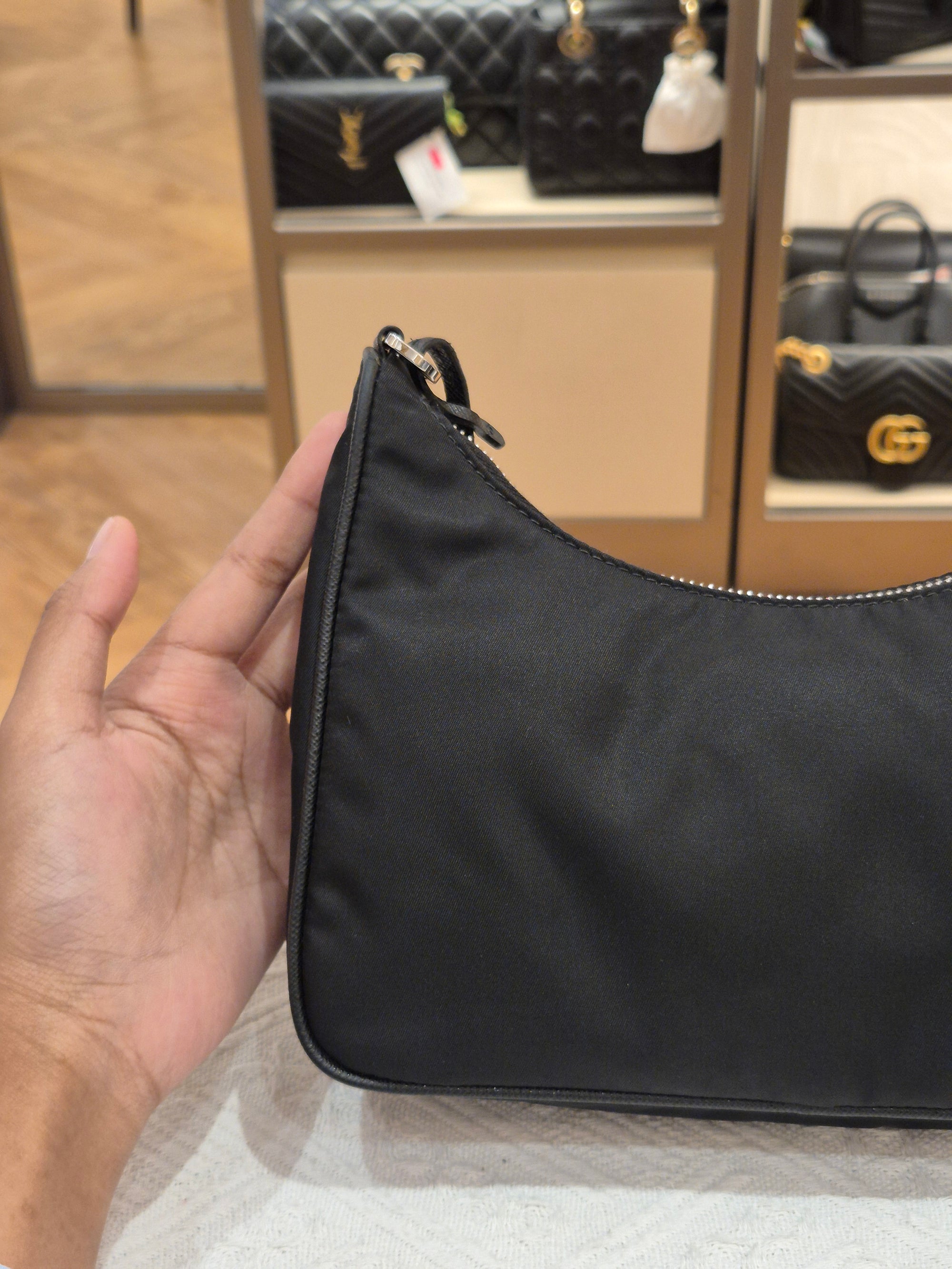 Prada Multi Pochette Re-Edition Nylon Black