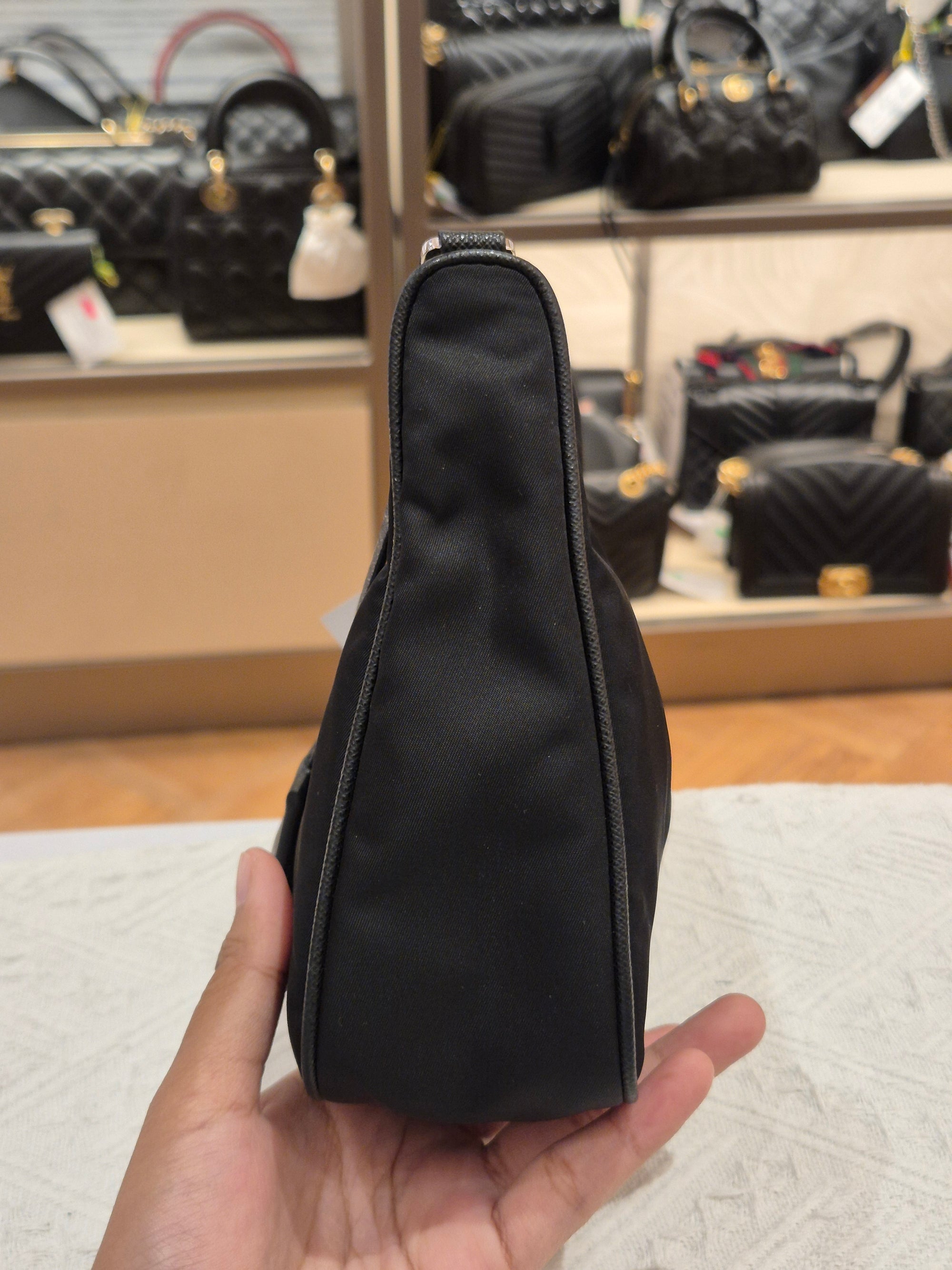 Prada Multi Pochette Re-Edition Nylon Black