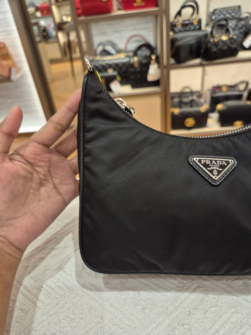 Prada Multi Pochette Re-Edition Nylon Black