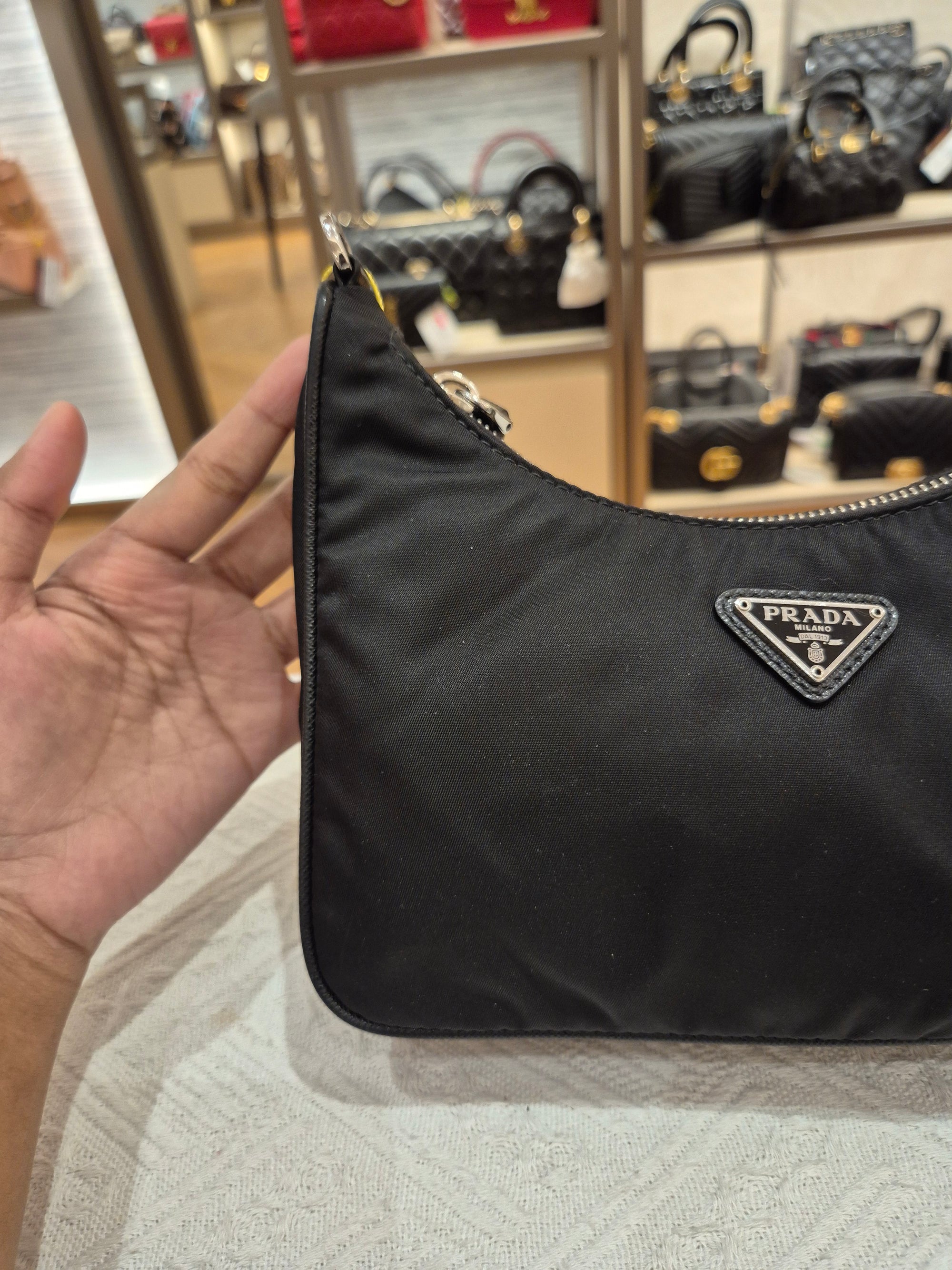 Prada Multi Pochette Re-Edition Nylon Black