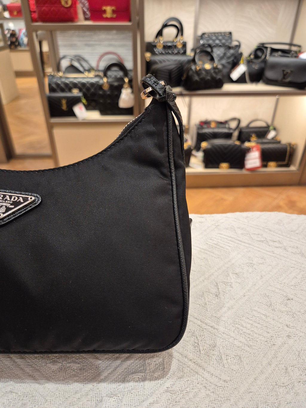 Prada Multi Pochette Re-Edition Nylon Black