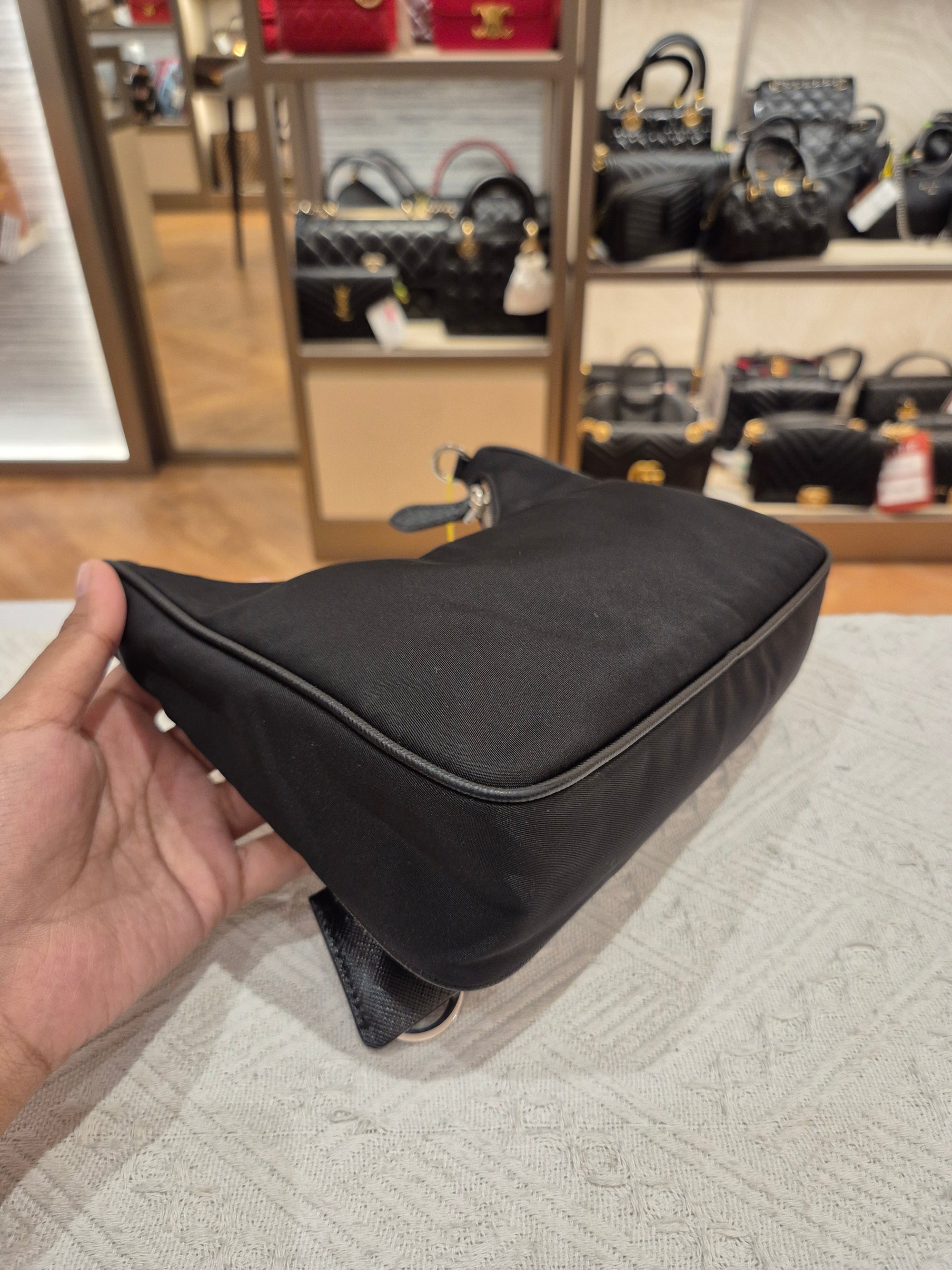 Prada Multi Pochette Re-Edition Nylon Black