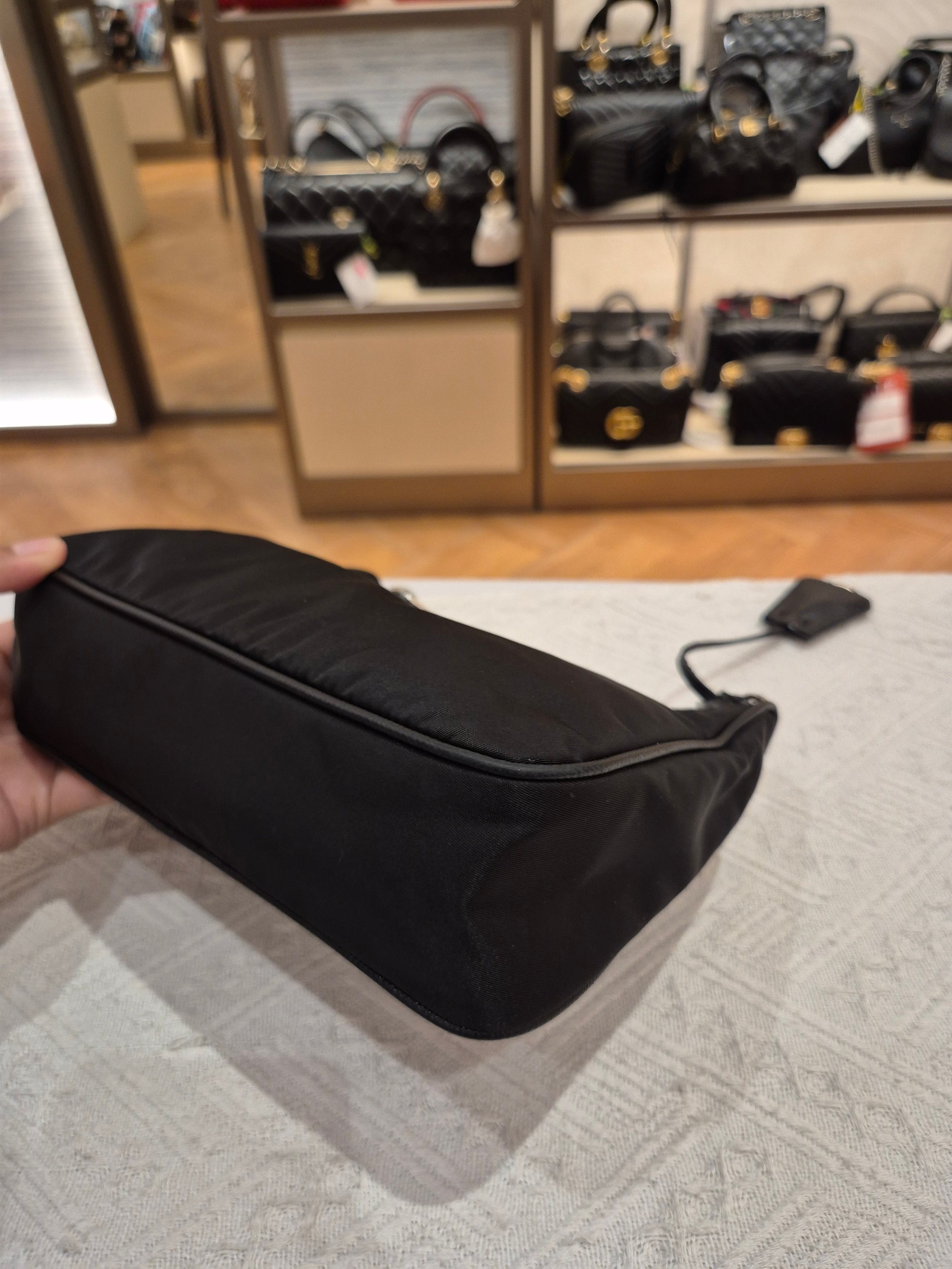 Prada Multi Pochette Re-Edition Nylon Black