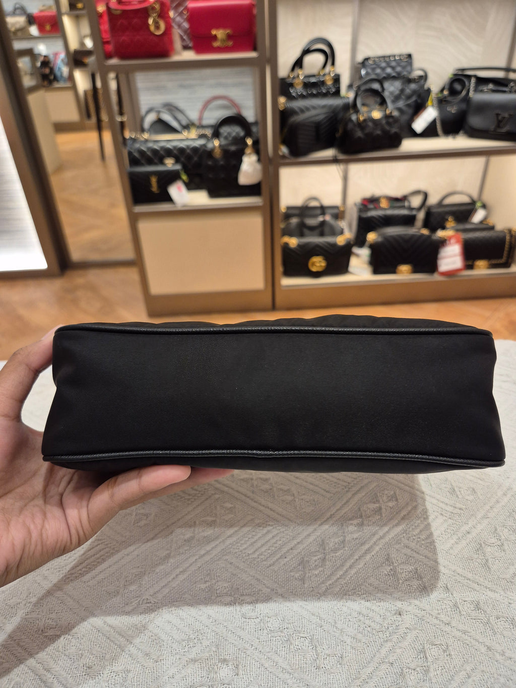 Prada Multi Pochette Re-Edition Nylon Black
