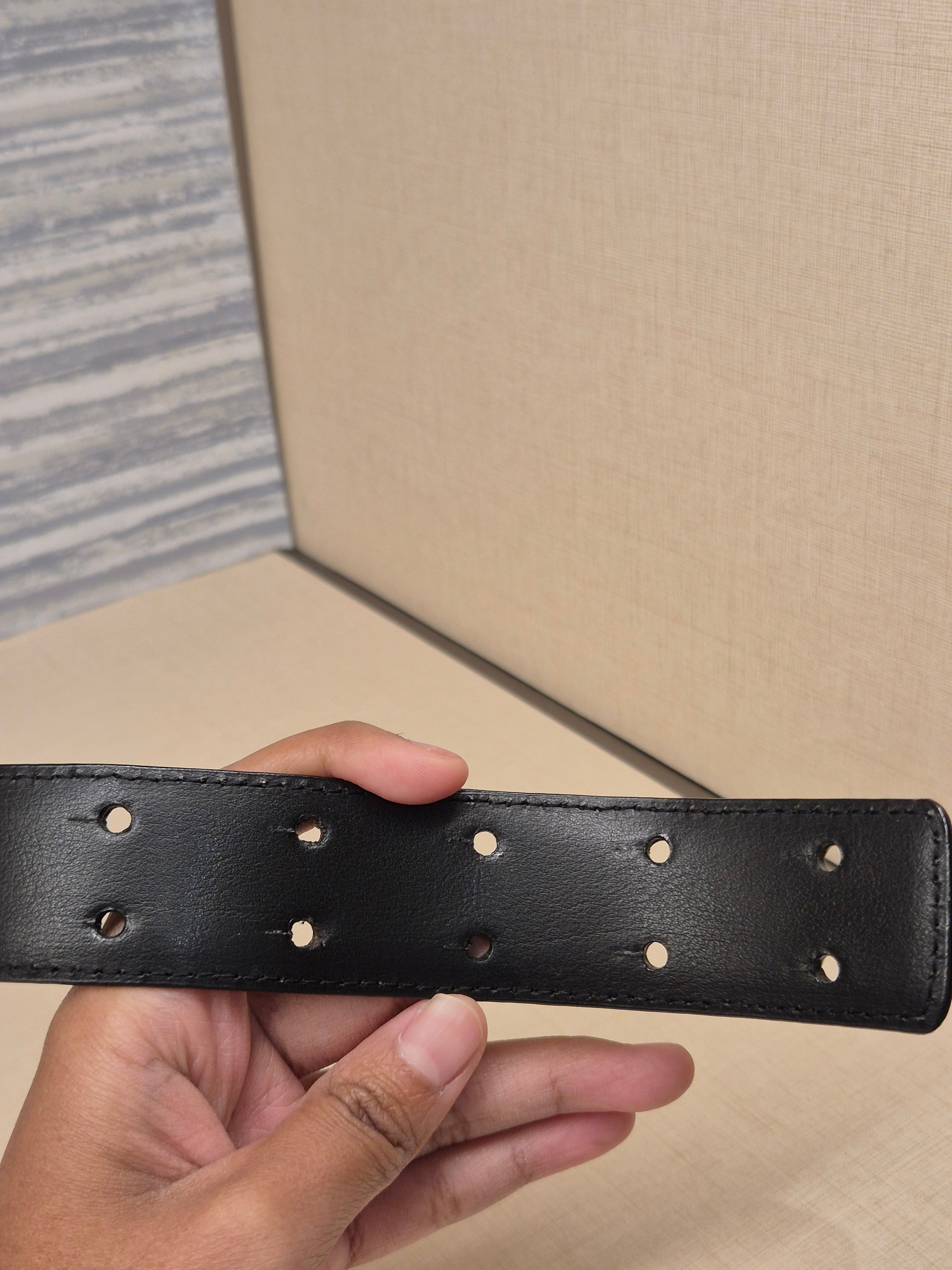 Moschino Belt Font Black Ghw