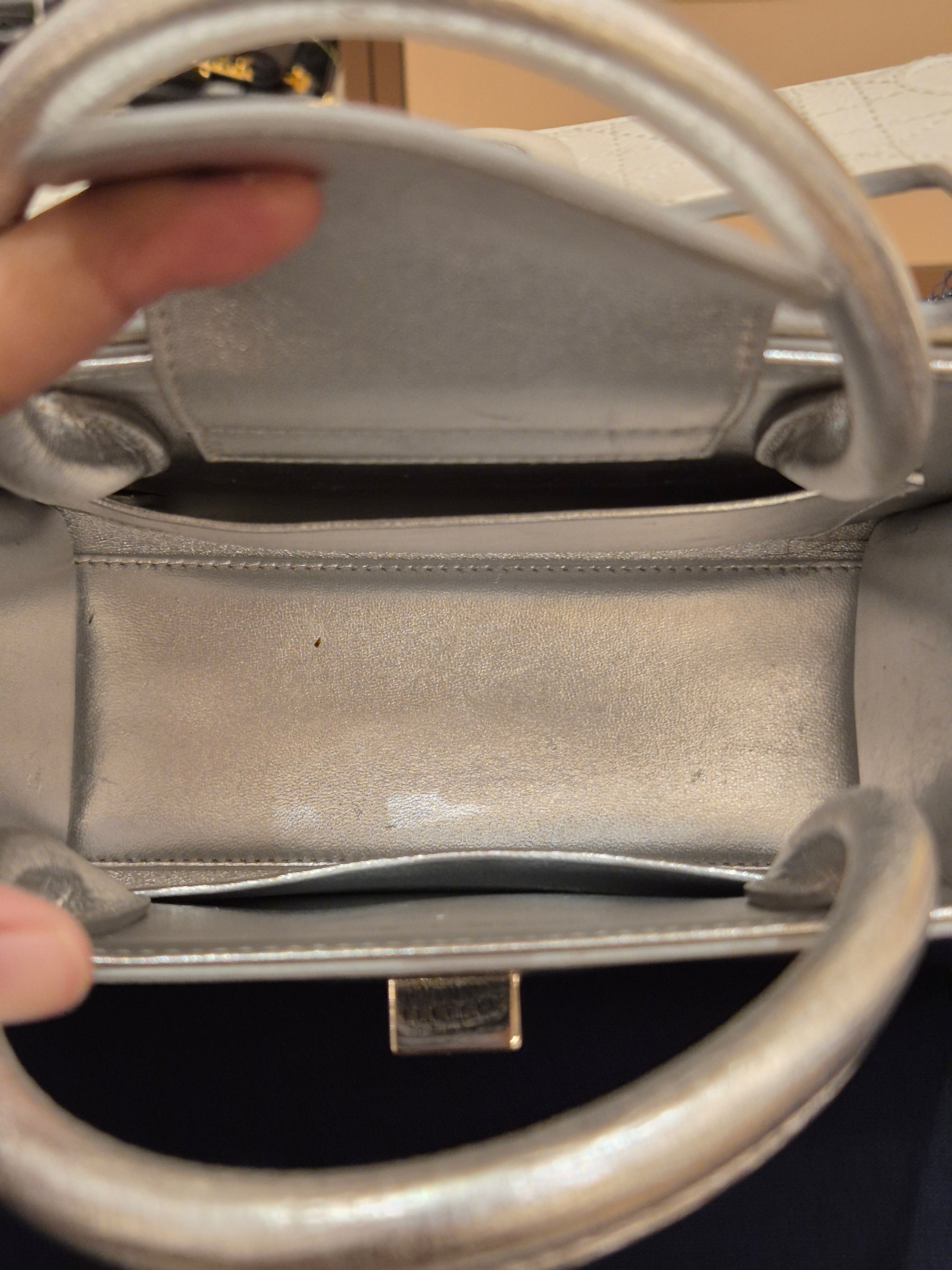 Diorever Mini Top Handle SIlver