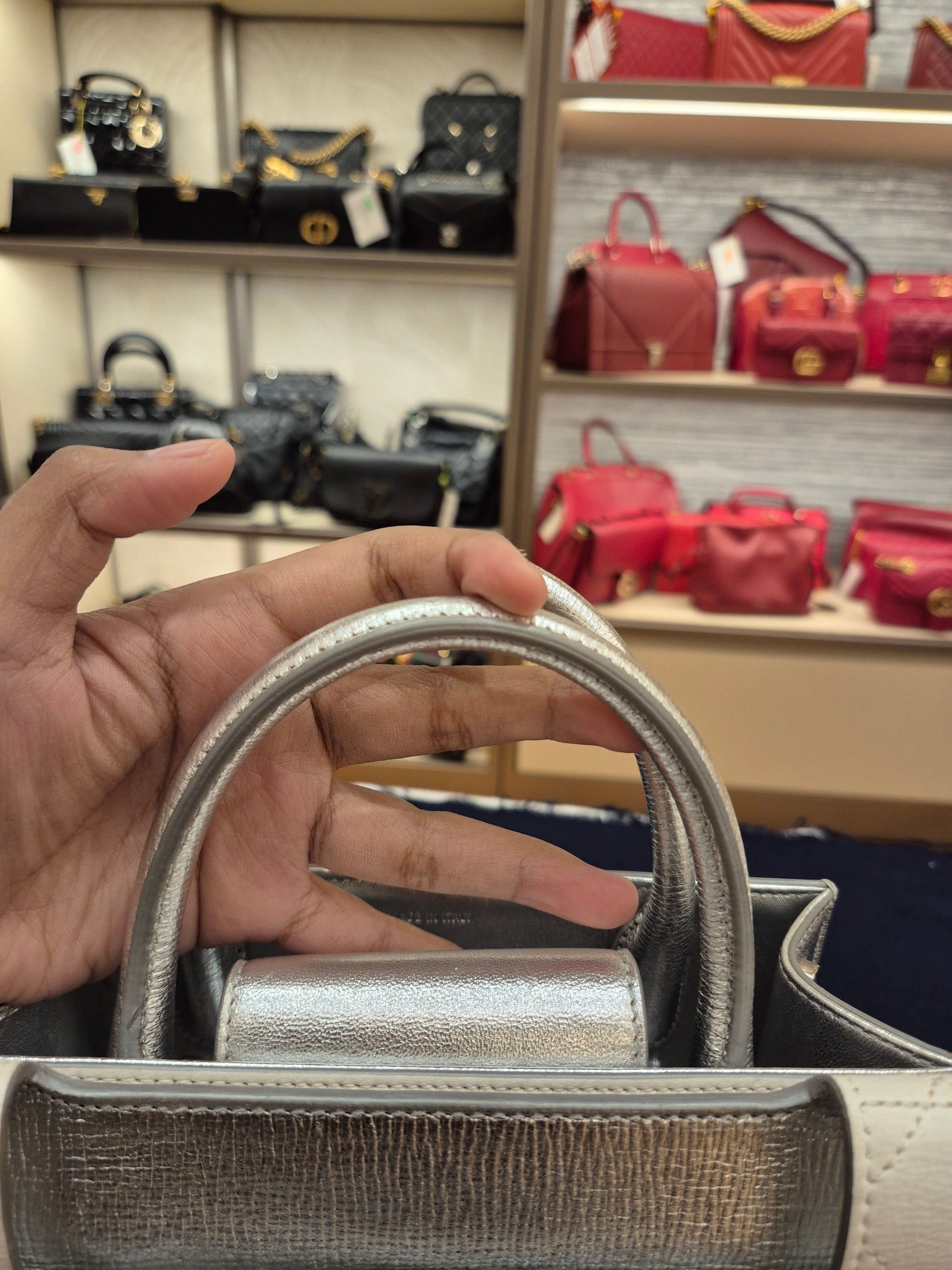 Diorever Mini Top Handle SIlver