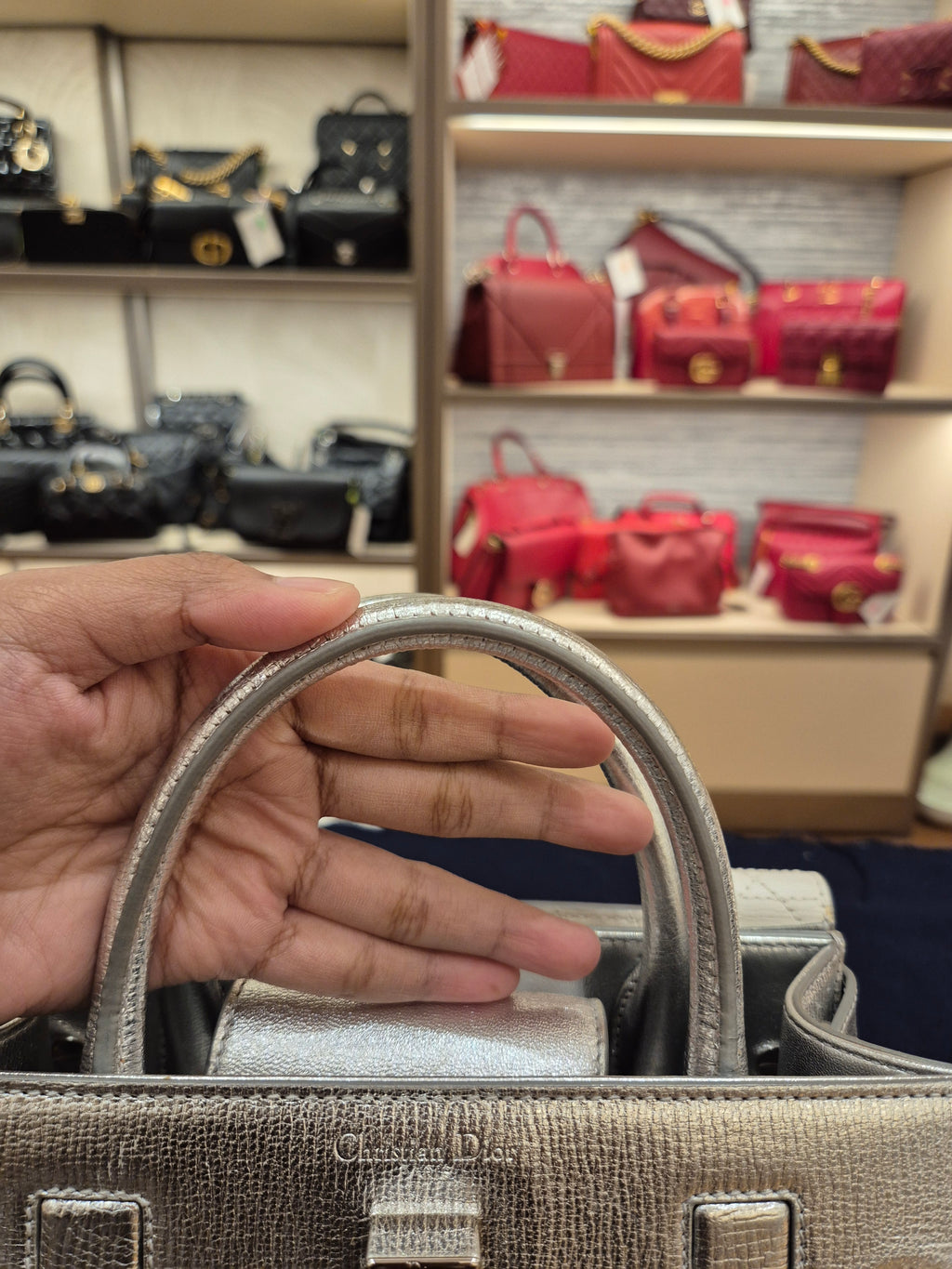 Diorever Mini Top Handle SIlver