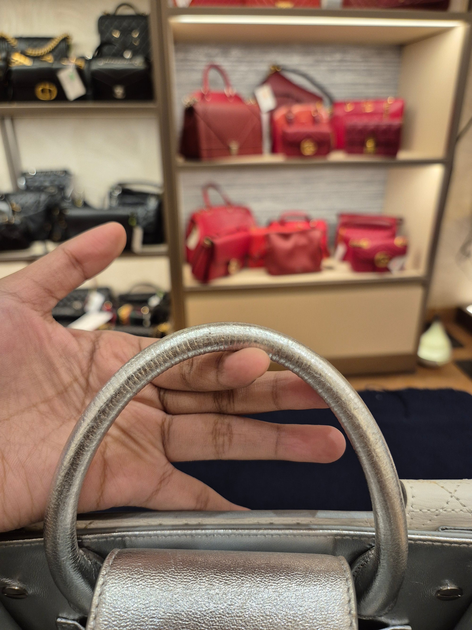 Diorever Mini Top Handle SIlver