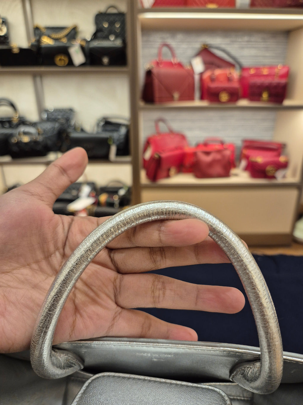 Diorever Mini Top Handle SIlver
