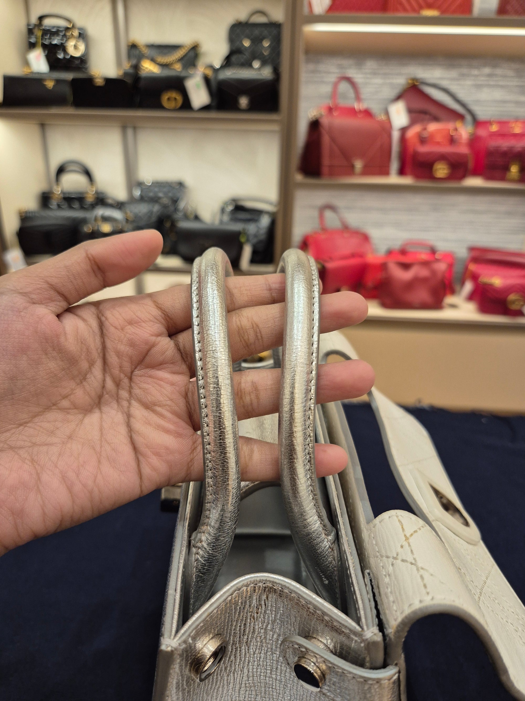 Diorever Mini Top Handle SIlver