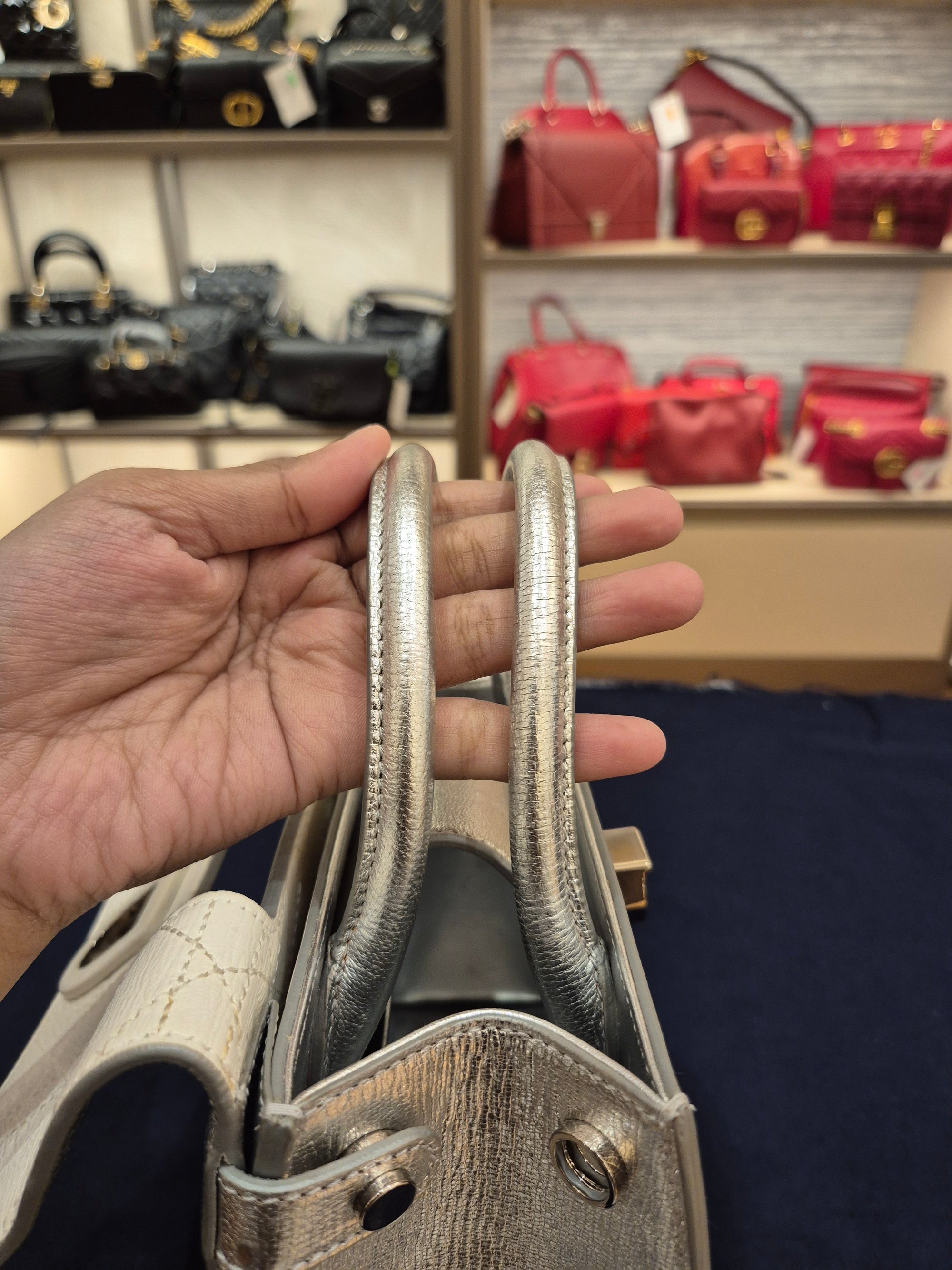Diorever Mini Top Handle SIlver