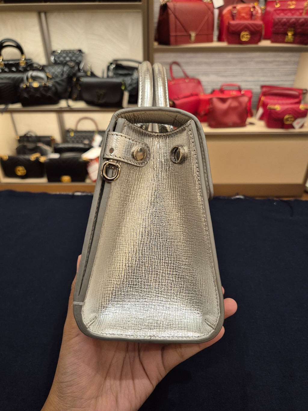 Diorever Mini Top Handle SIlver