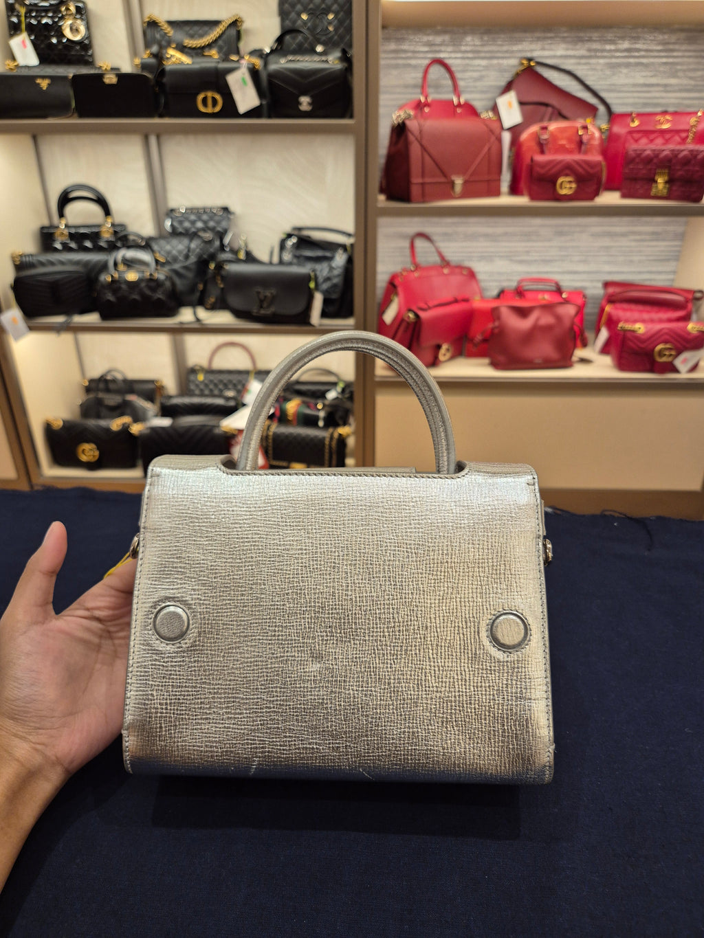 Diorever Mini Top Handle SIlver