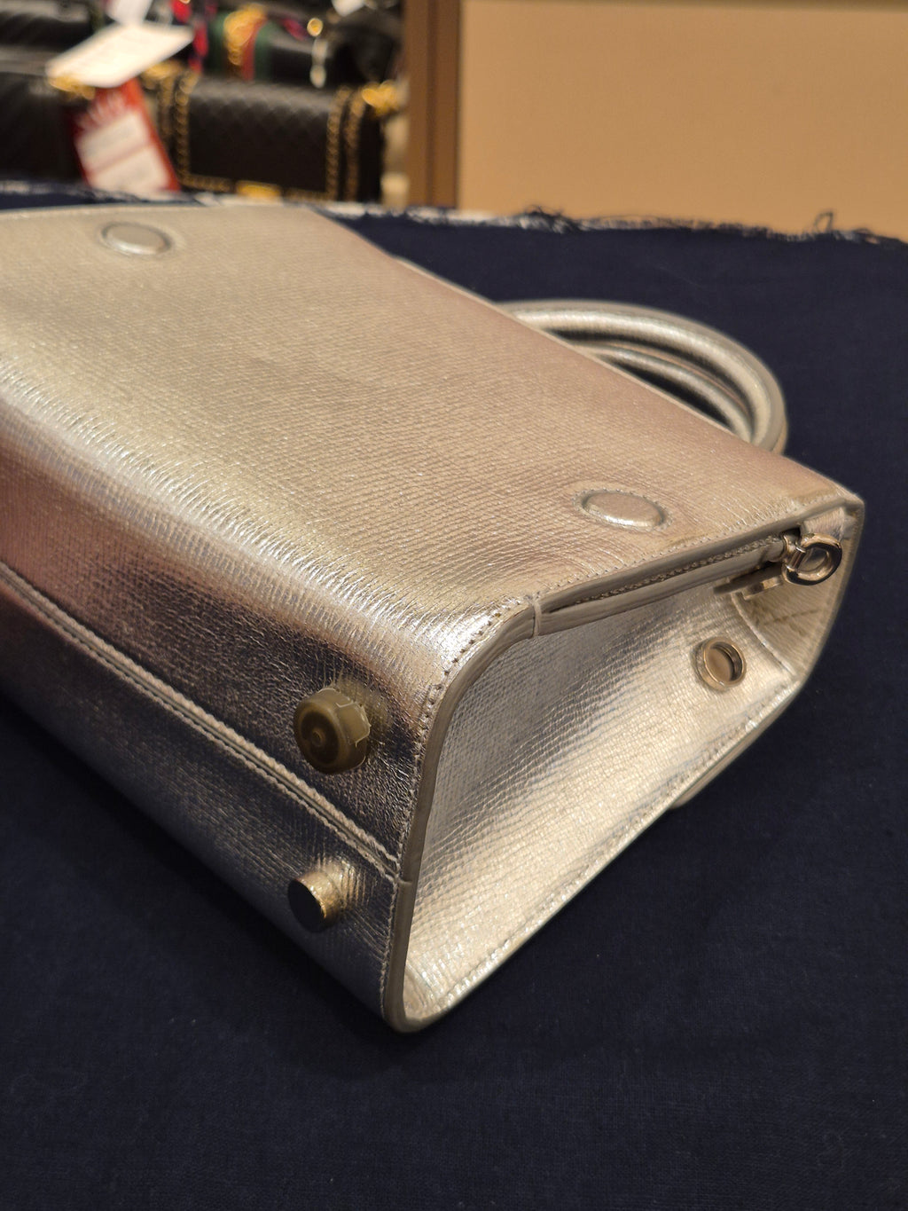 Diorever Mini Top Handle SIlver