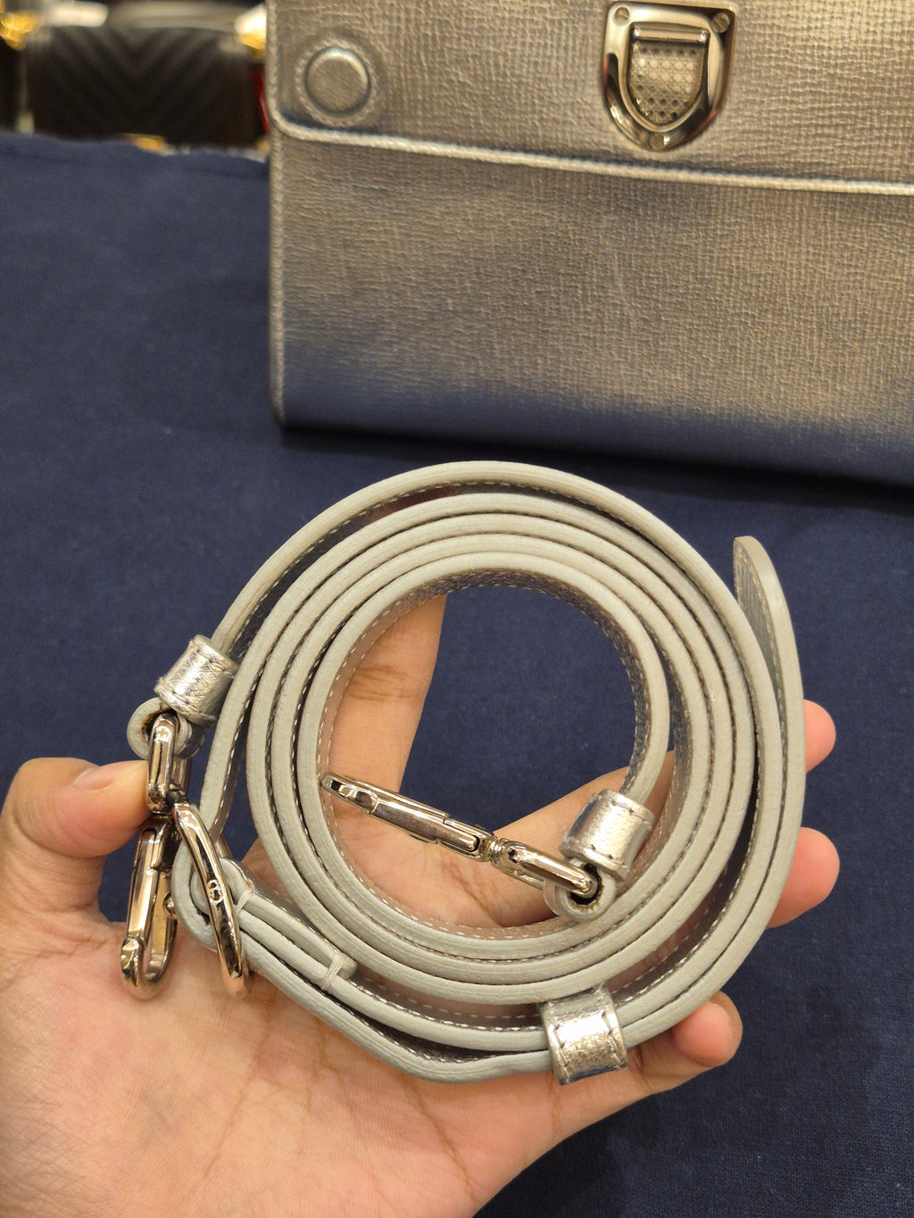 Diorever Mini Top Handle SIlver