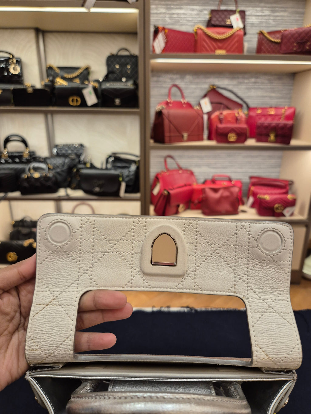 Diorever Mini Top Handle SIlver