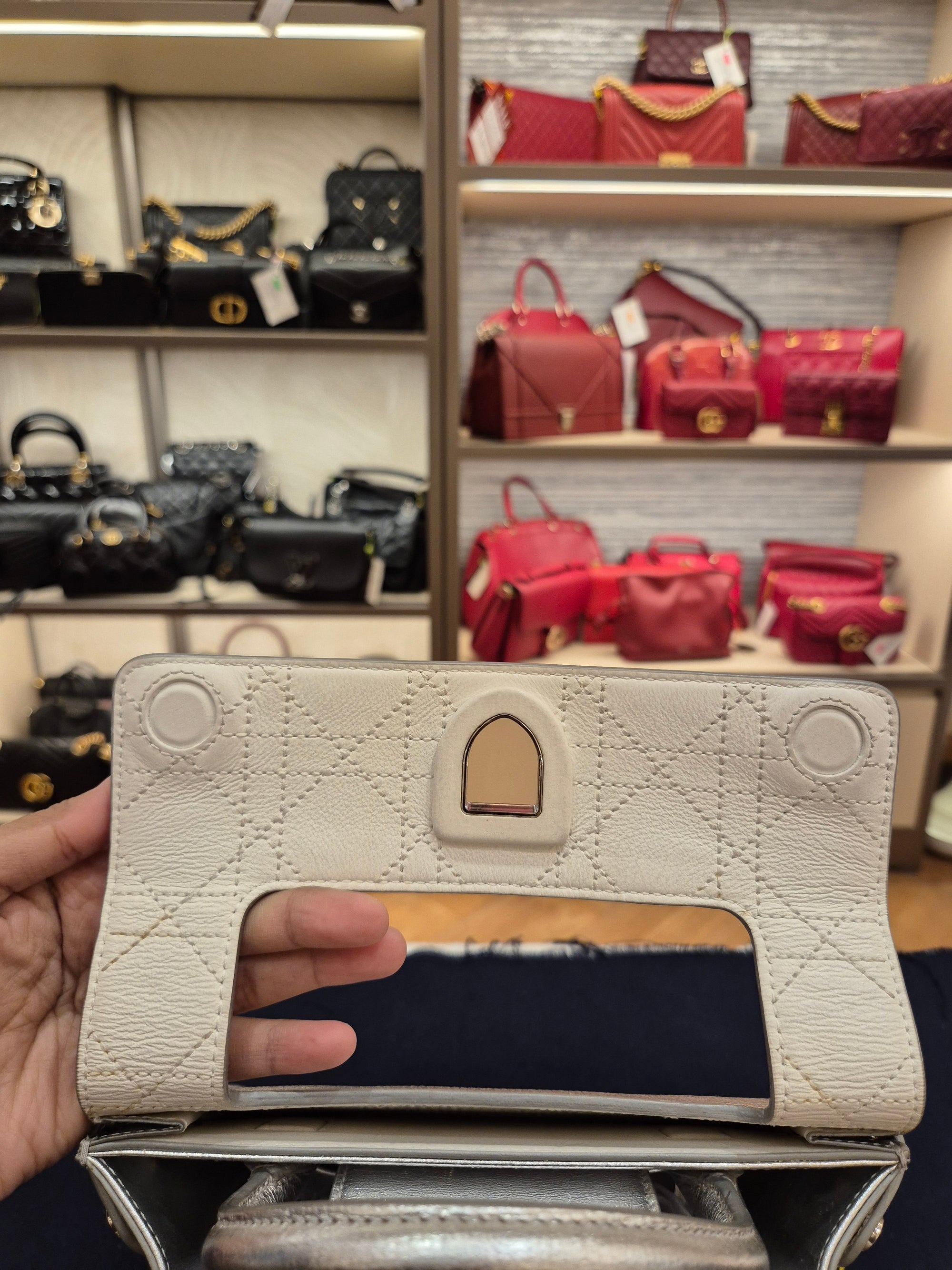 Diorever Mini Top Handle SIlver